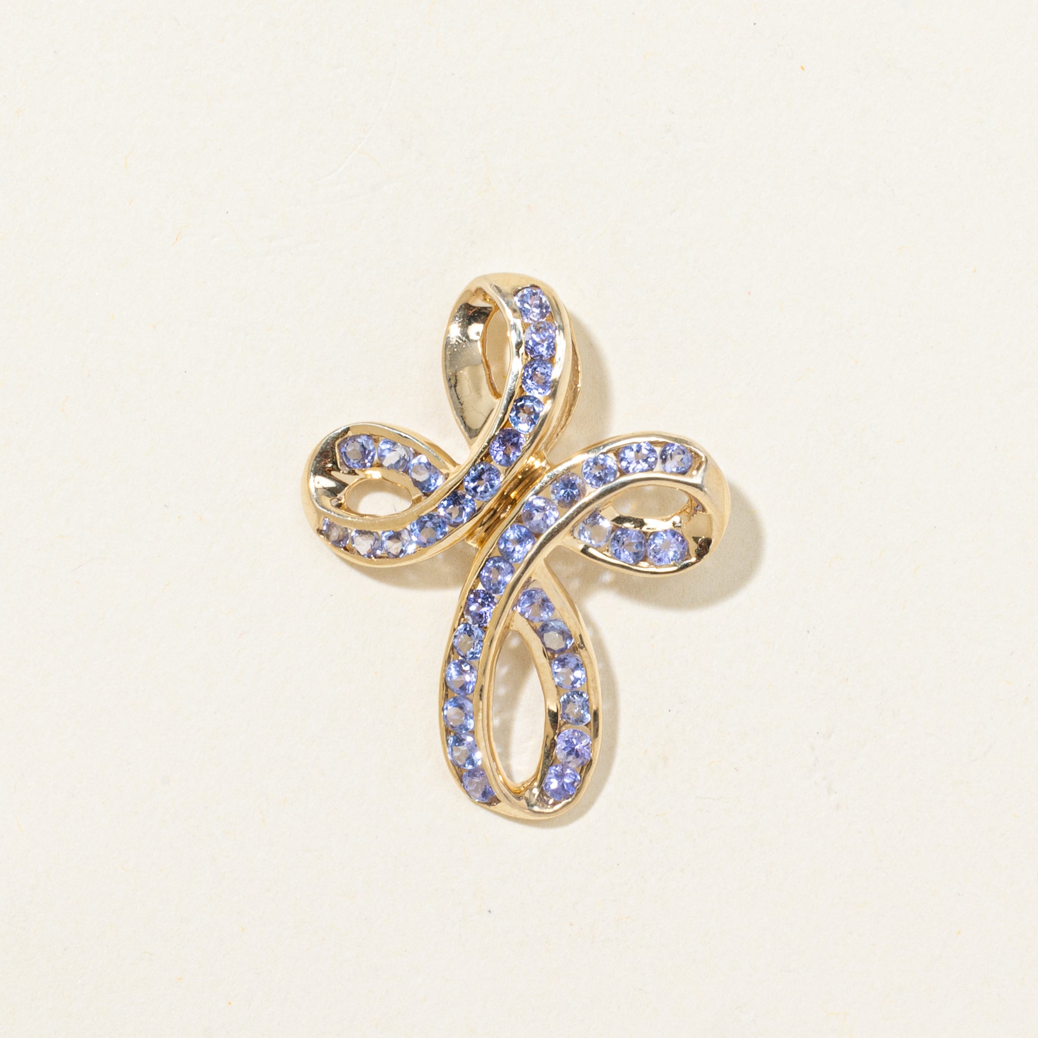 Tanzanite Cross Pendant | 0.90ctw