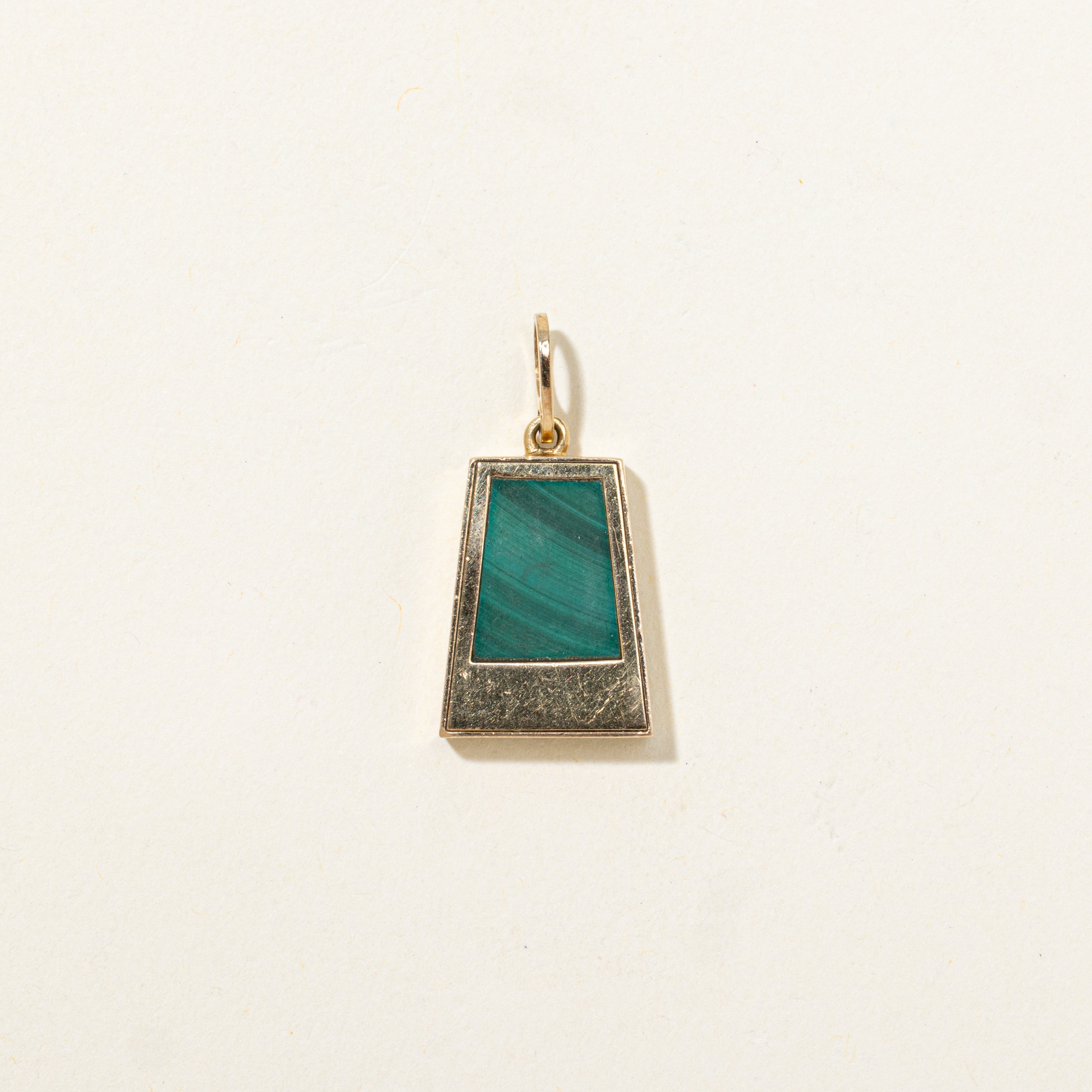 Malachite & Diamond Accented Pendant | 3.36ct, 0.10ctw