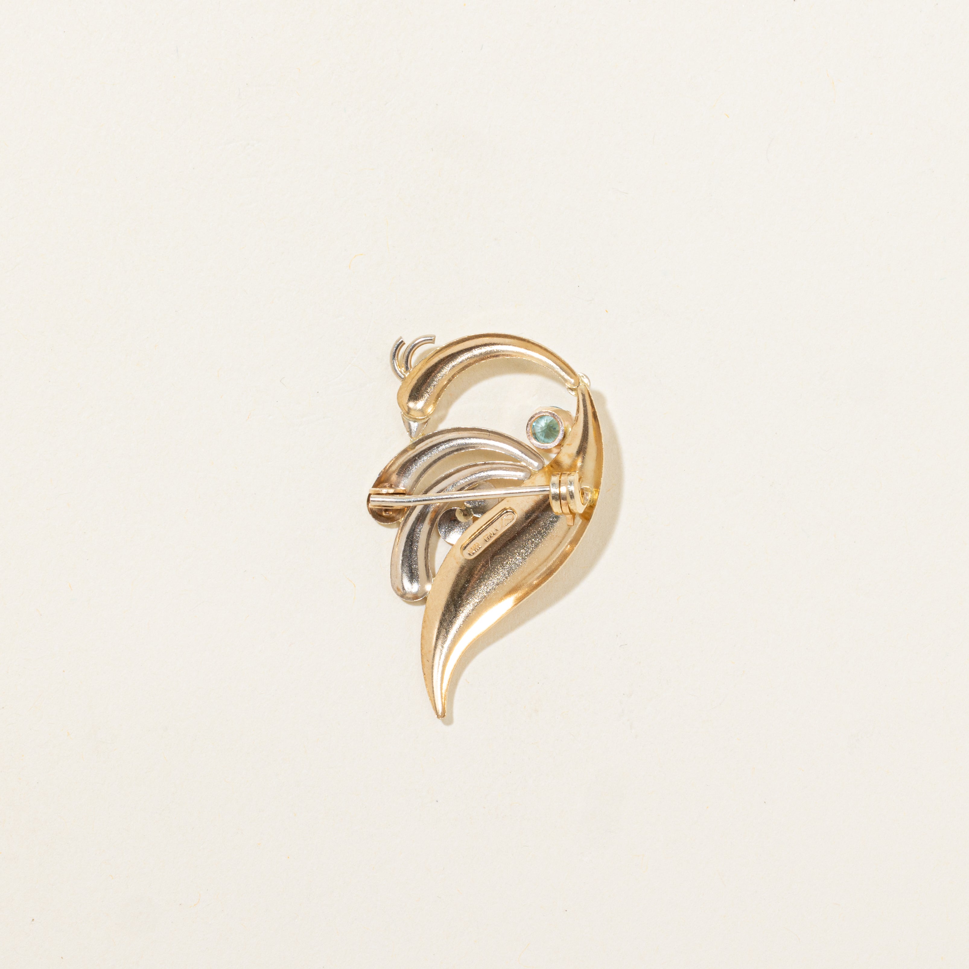 Blue Topaz Peacock Brooch | 0.24ct