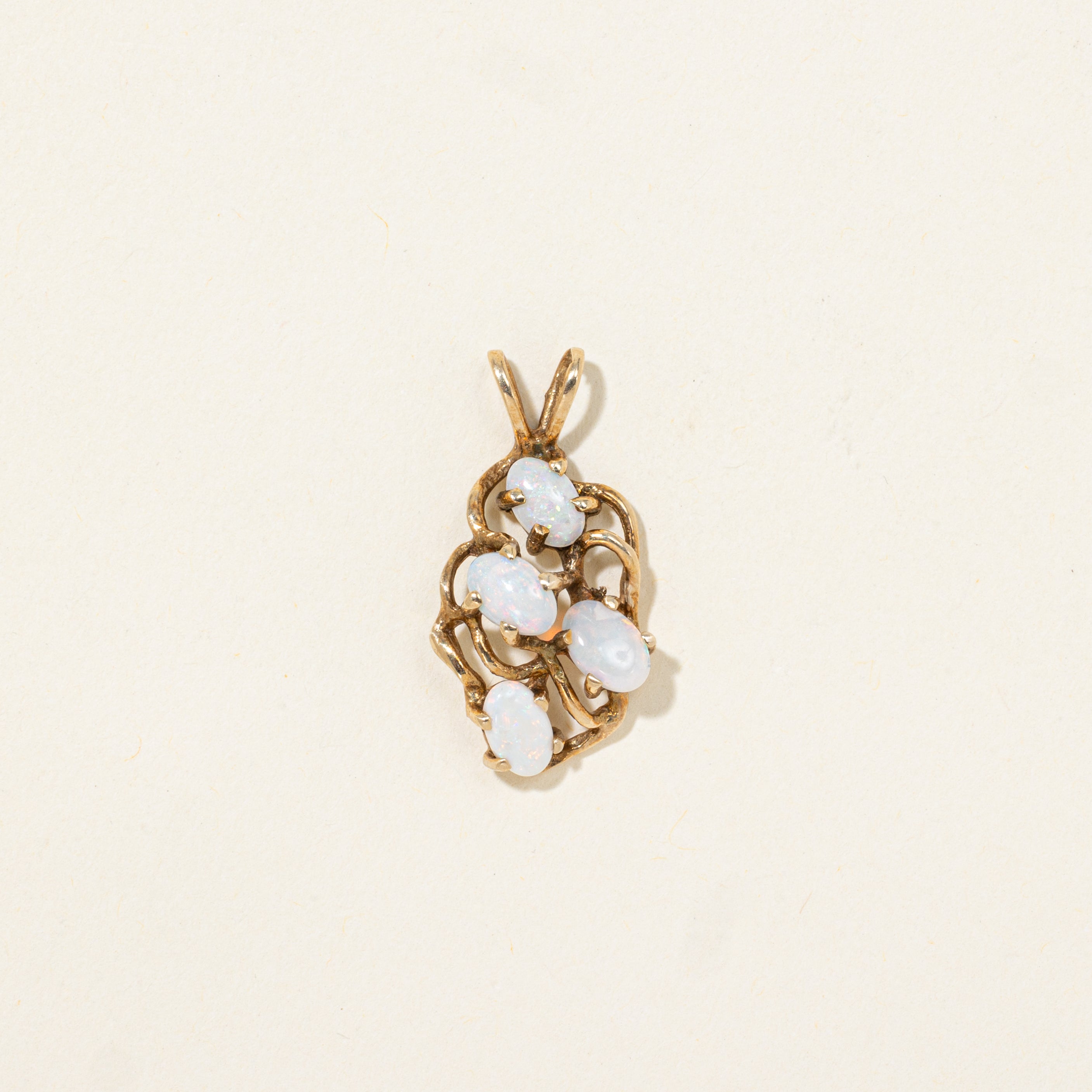 Cabochon Opal Abstract Pendant | 0.92ctw