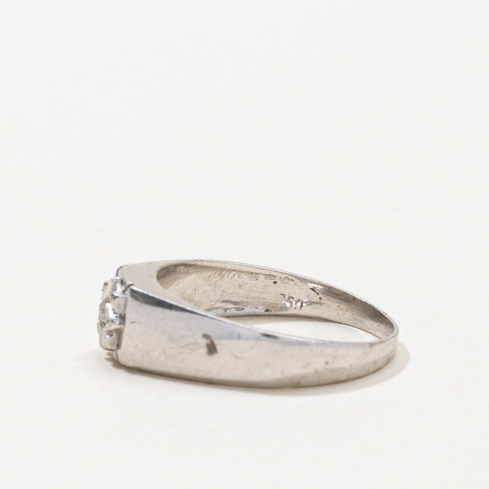 Star Set Diamond Milgrained Ring | SZ 3.25