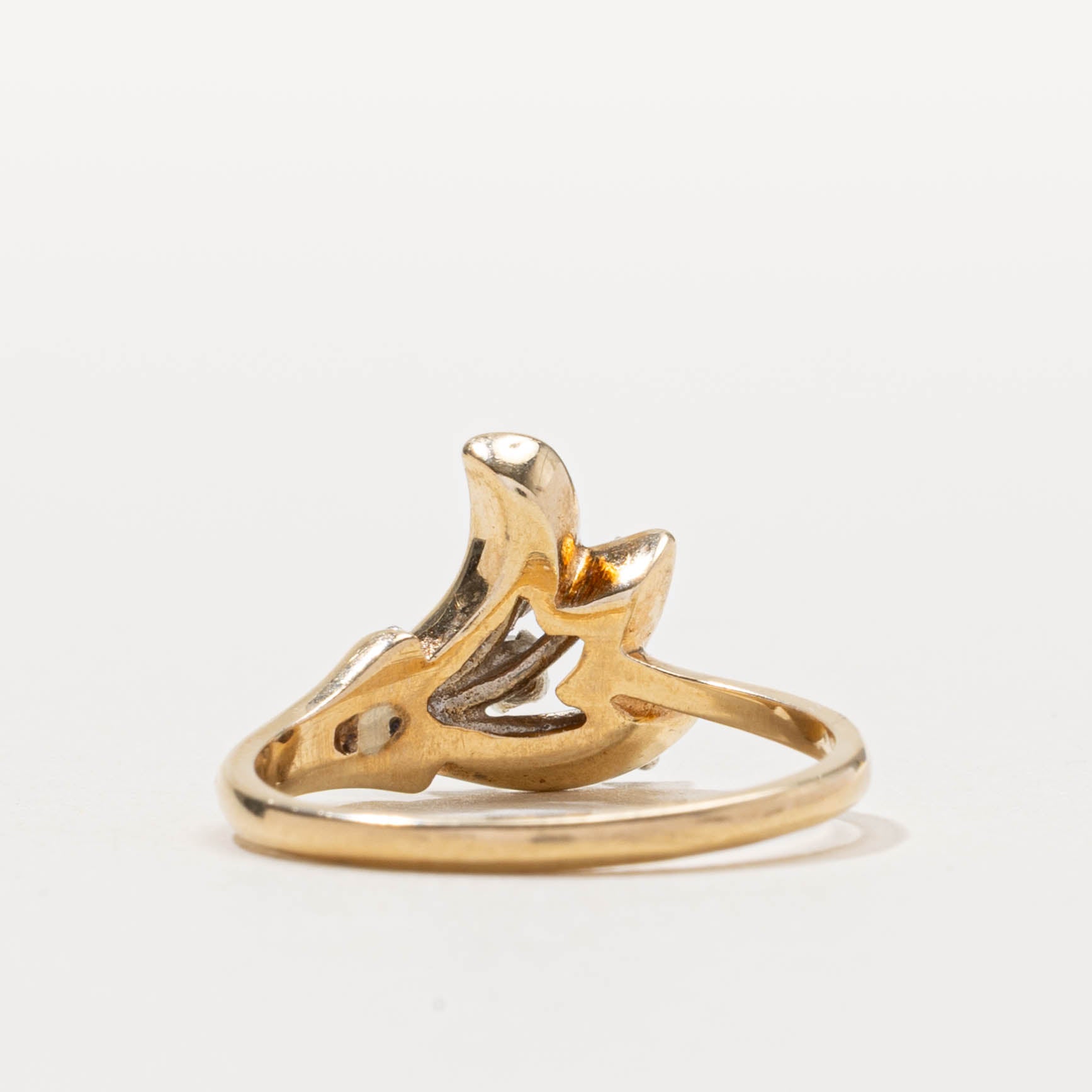14k Scattered Diamond Branch Ring | SZ 7.25