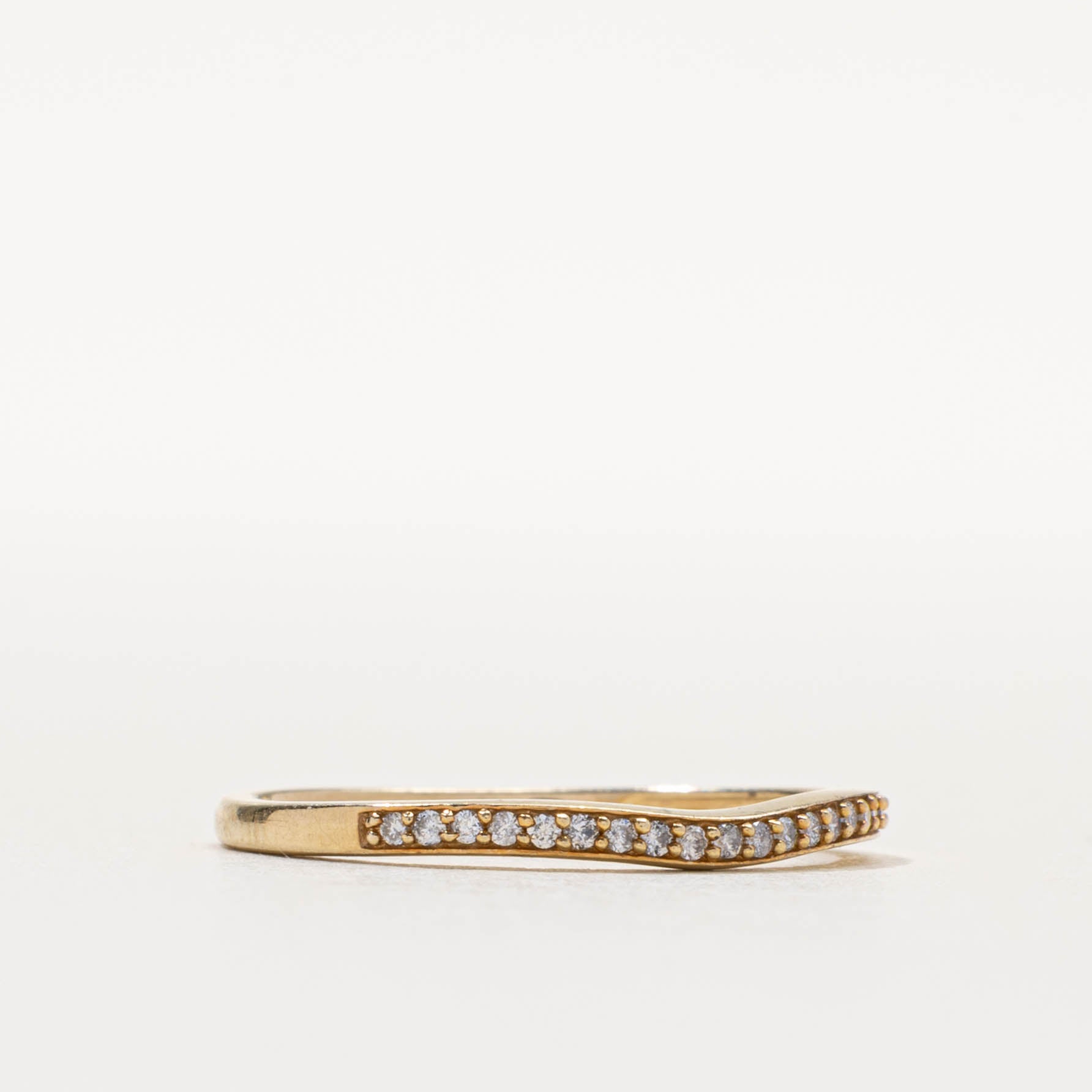10k Semi-Eternity Diamond Chevron Ring | SZ 7.25
