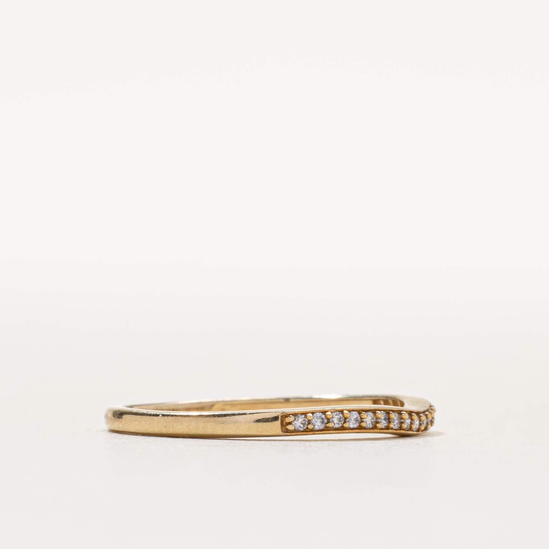 10k Semi-Eternity Diamond Chevron Ring | SZ 7.25