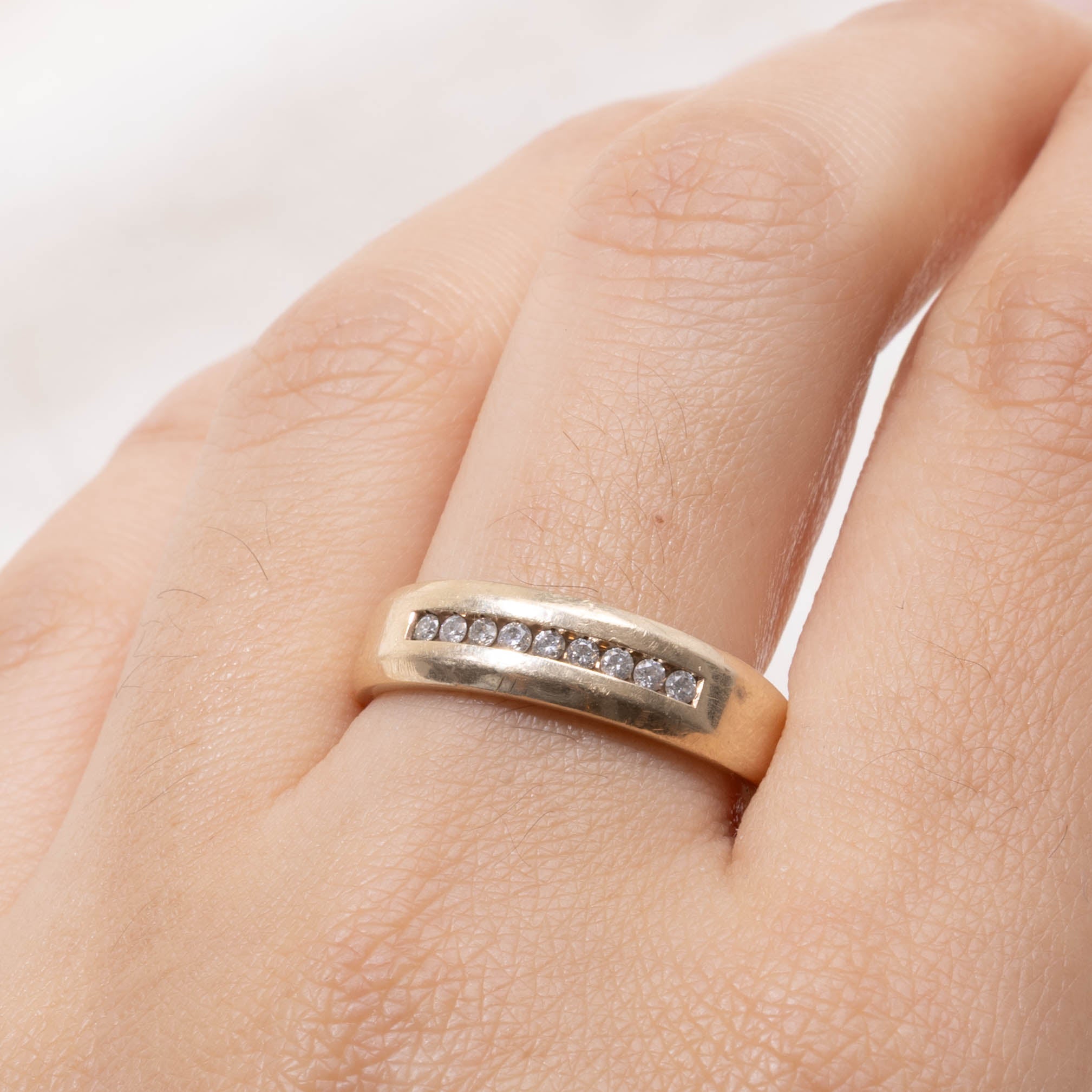 10k Channel Set Diamond Band | SZ 9