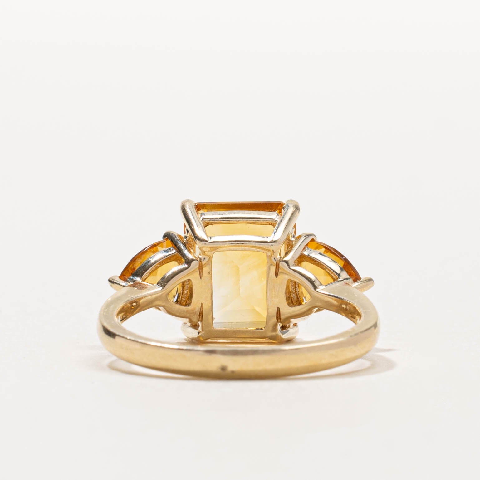 ‘Effy’ 14k Citrine Three Stone Ring | 3.00ctw | SZ 6.25