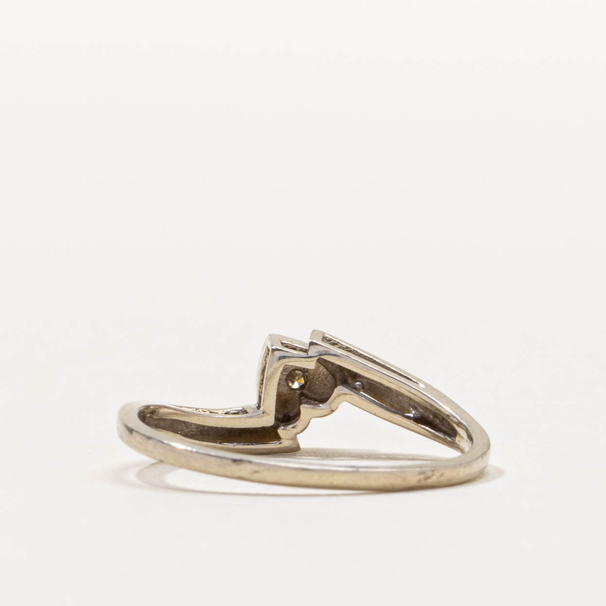 10k Diamond Heart Bypass Ring | SZ 3.75
