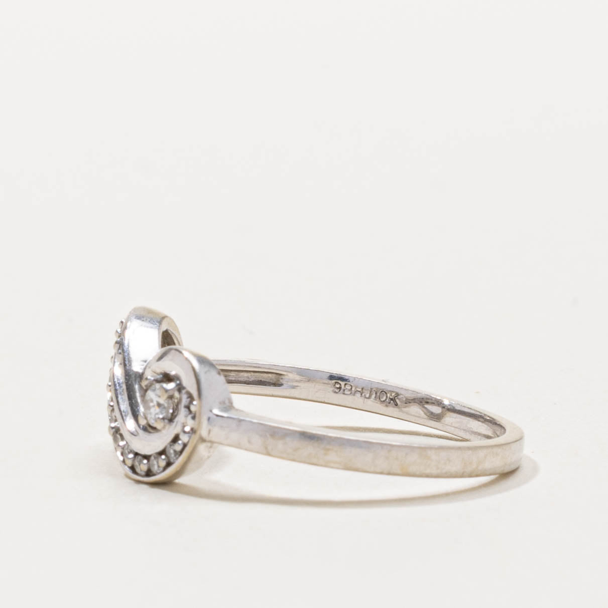 10k Channel Set Diamond Infinity Ring | SZ 6.75