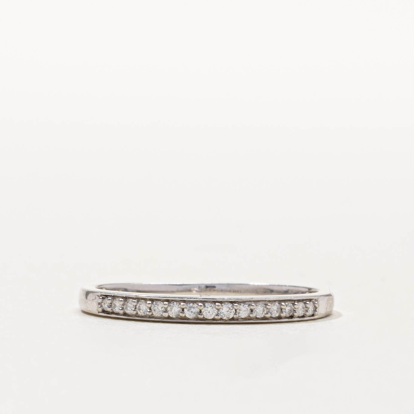 10k Semi Eternity Diamond Band | SZ 8