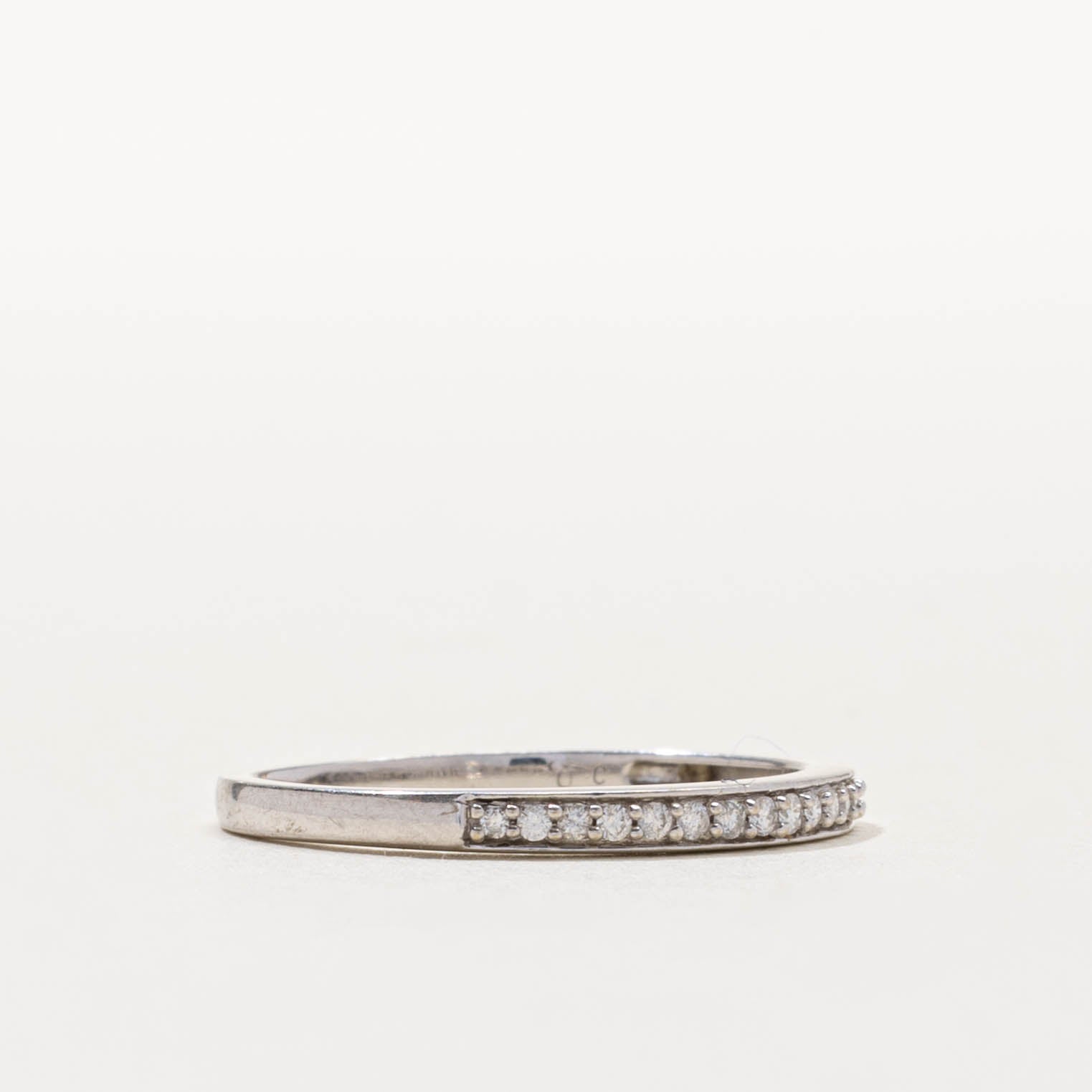 10k Semi Eternity Diamond Band | SZ 8