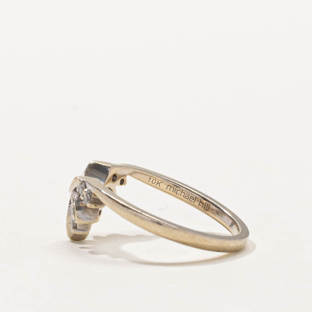10k Diamond Petal Contour Ring | SZ 3.25