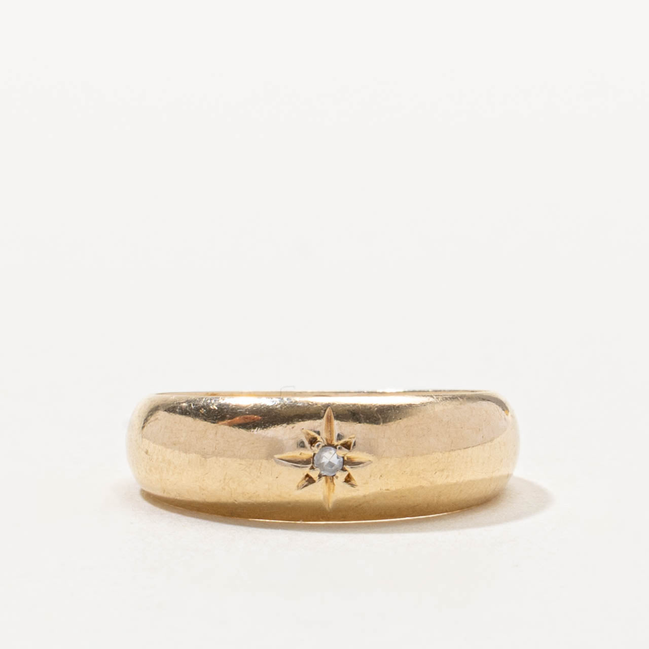10k Star Set Diamond Dome Ring | SZ 5.75