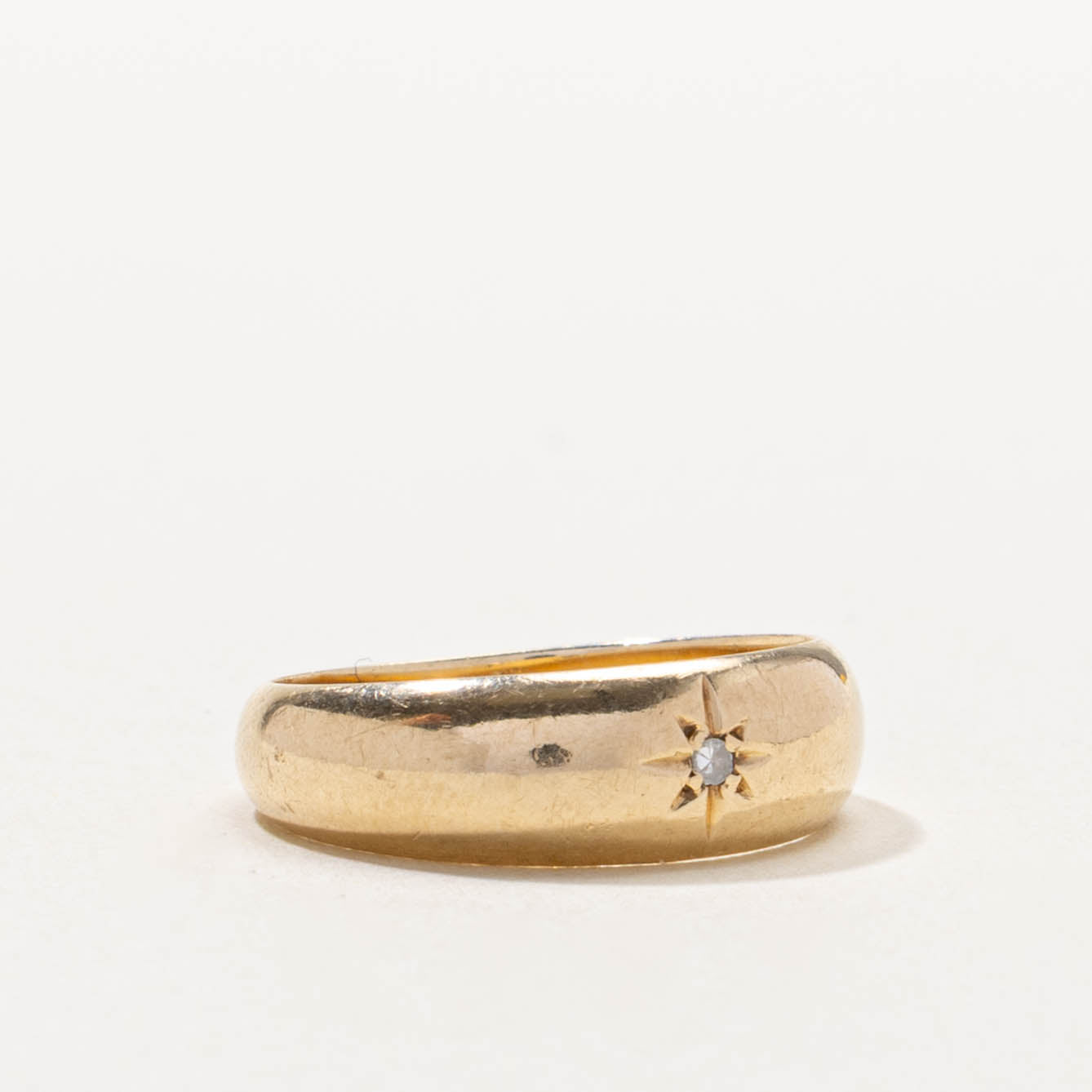 10k Star Set Diamond Dome Ring | SZ 5.75