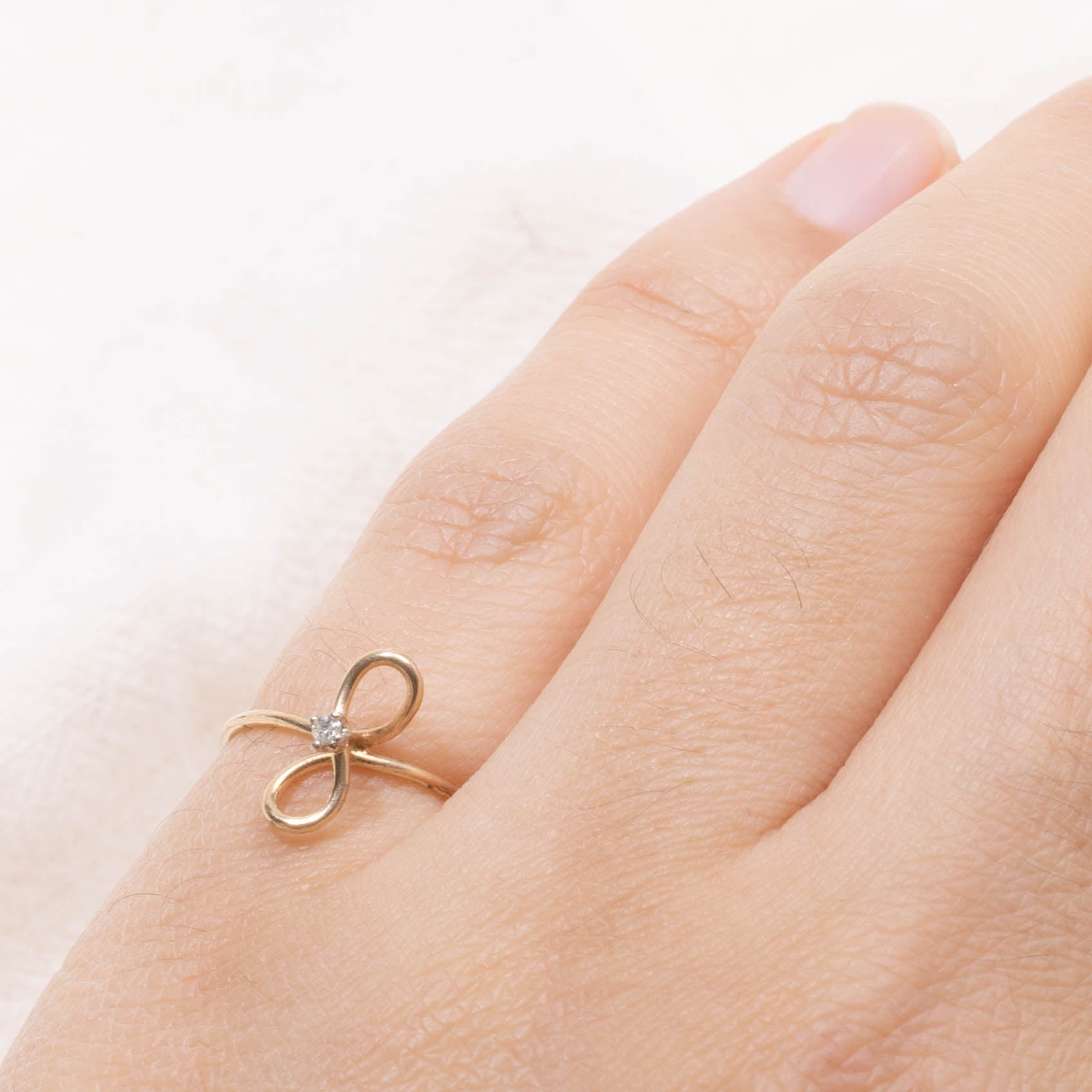 10k Diamond Infinity Openwork Ring | SZ 3.5