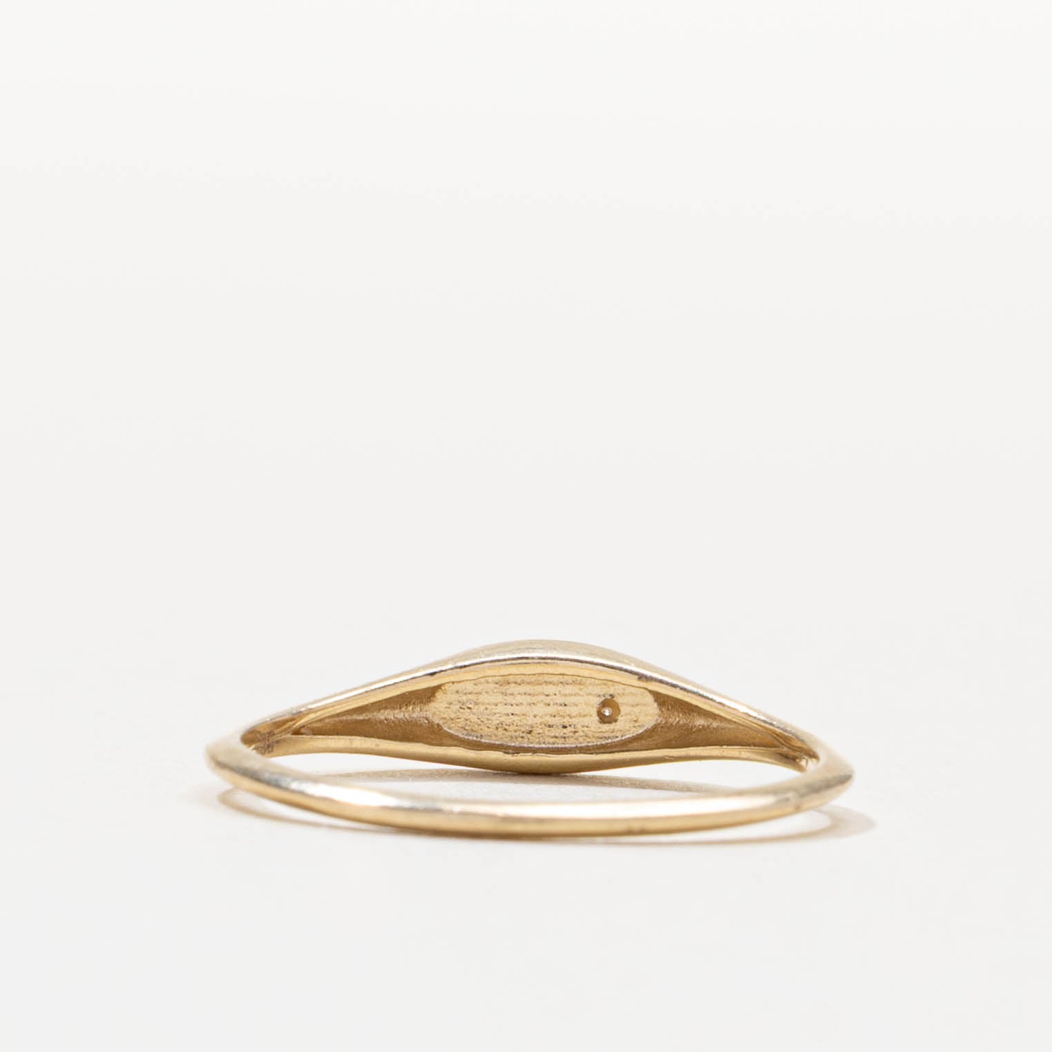 14k Single Stone Bezel Set Diamond Ring | SZ 4