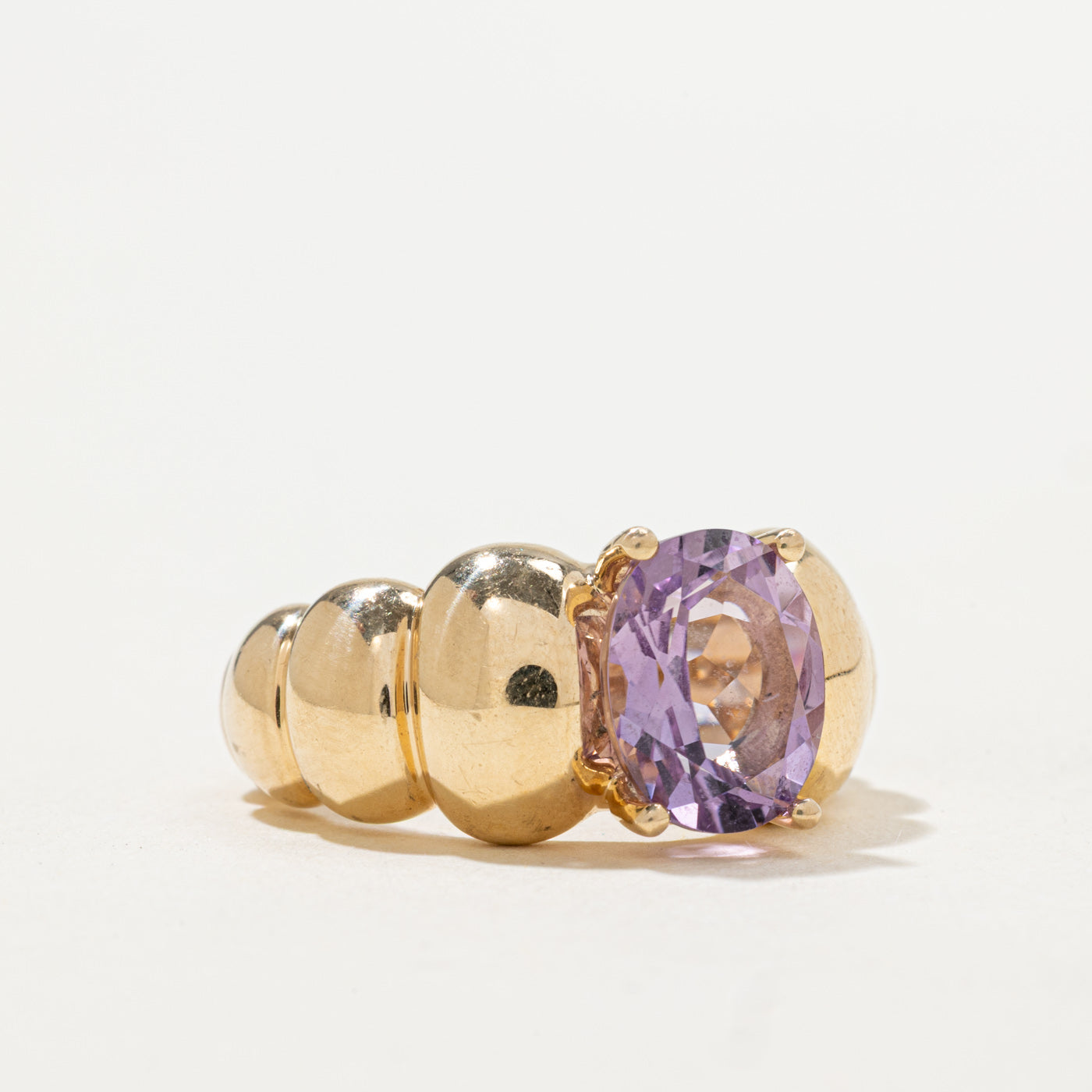 'Mejuri' Puffy Charlotte Gemstone Ring | 2.00ct | SZ 5.0