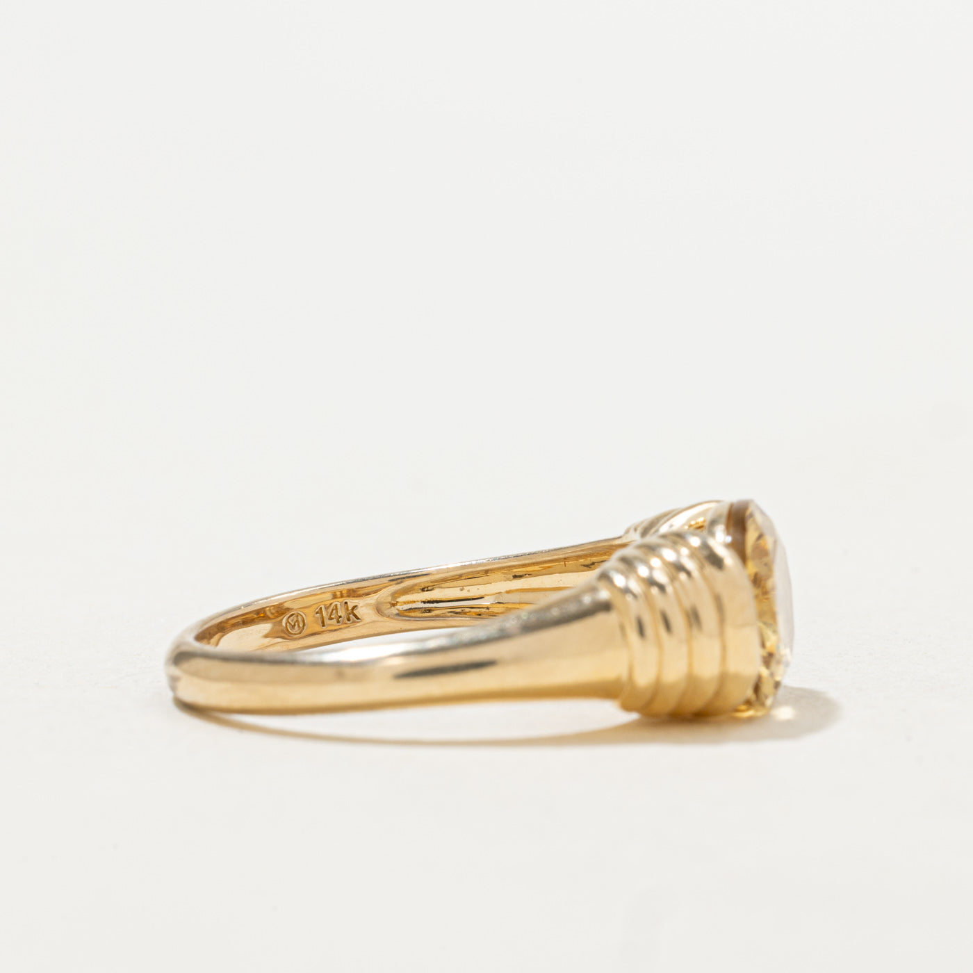 Bague de famille « Mejuri » en citrine | 1,70 ct | Taille 7