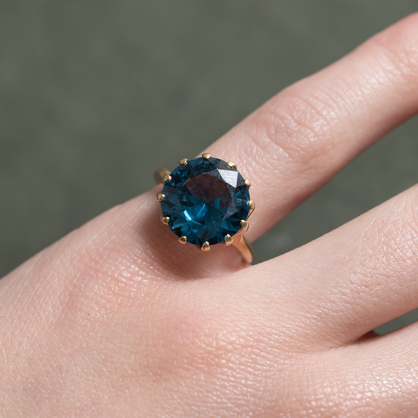 Synthetic Spinel Cocktail Ring | SZ 5.0