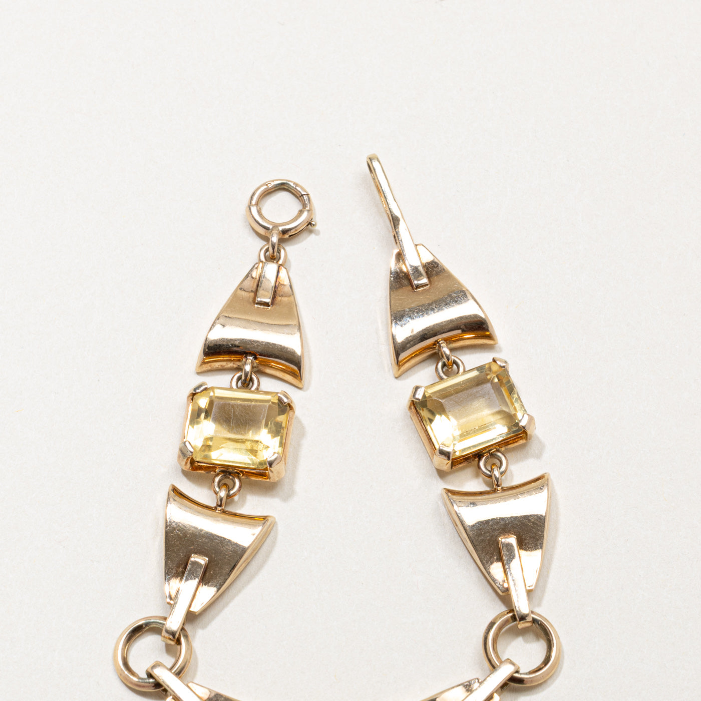 ‘Birks’ 14k Citrine Geometric Bracelet | 14.40ctw