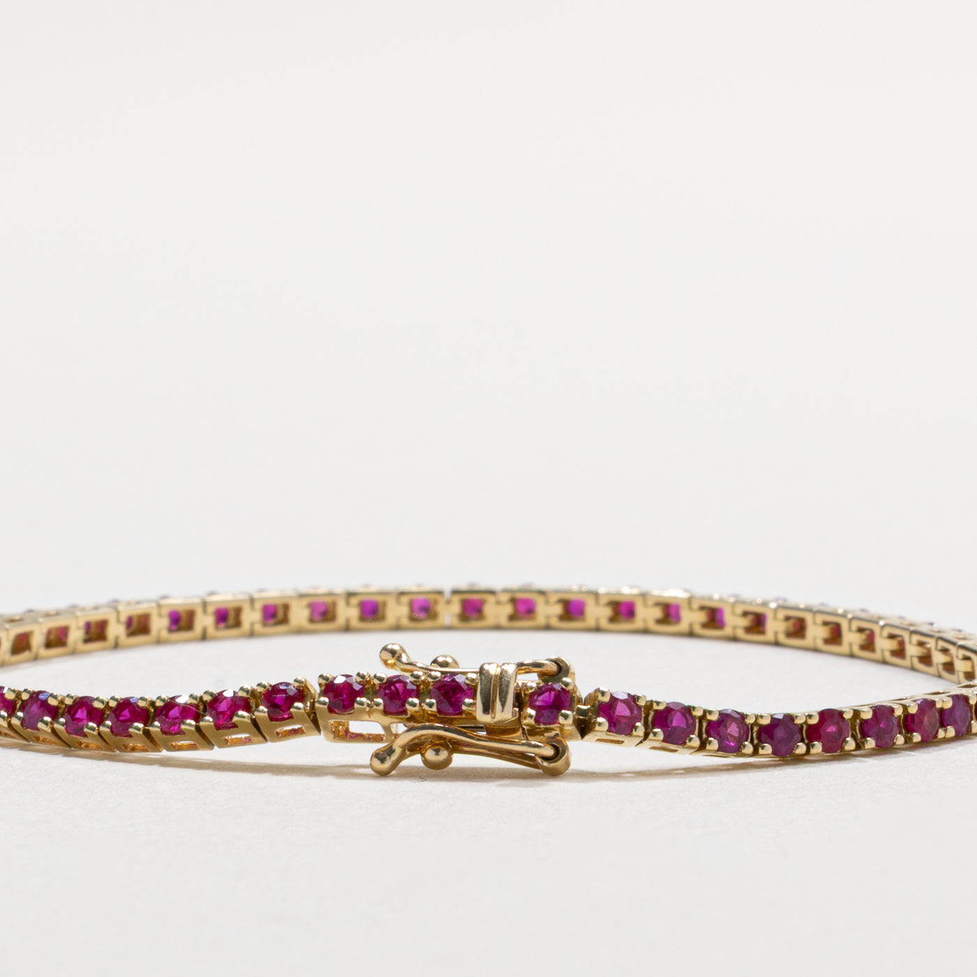 14k Ruby Tennis Bracelet | 1.75ctw