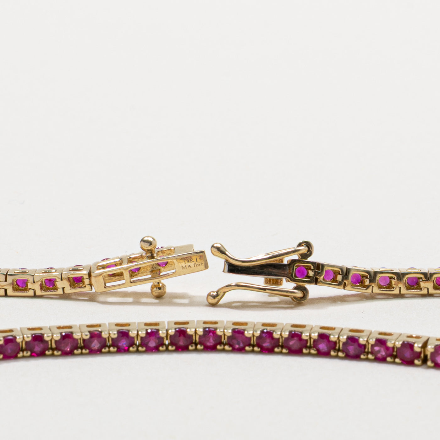 14k Ruby Tennis Bracelet | 1.75ctw