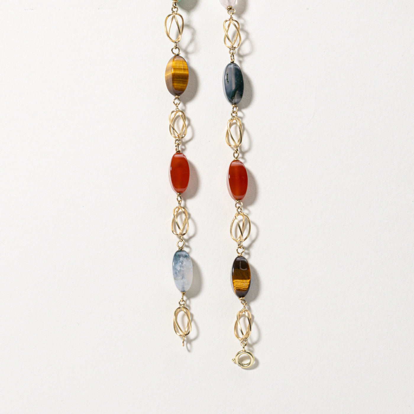14k Gemstone Bead Necklace | 90.50ctw | 25"