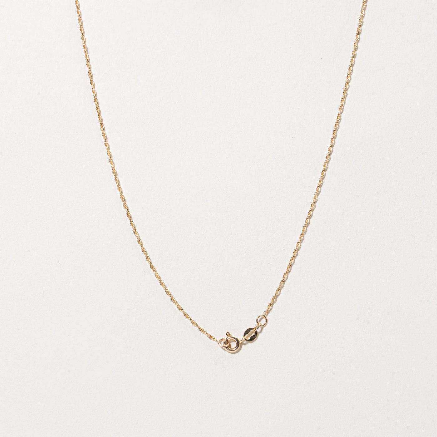 14k Opal Rope Detail Pendant Necklace | 1.06ct | 20"