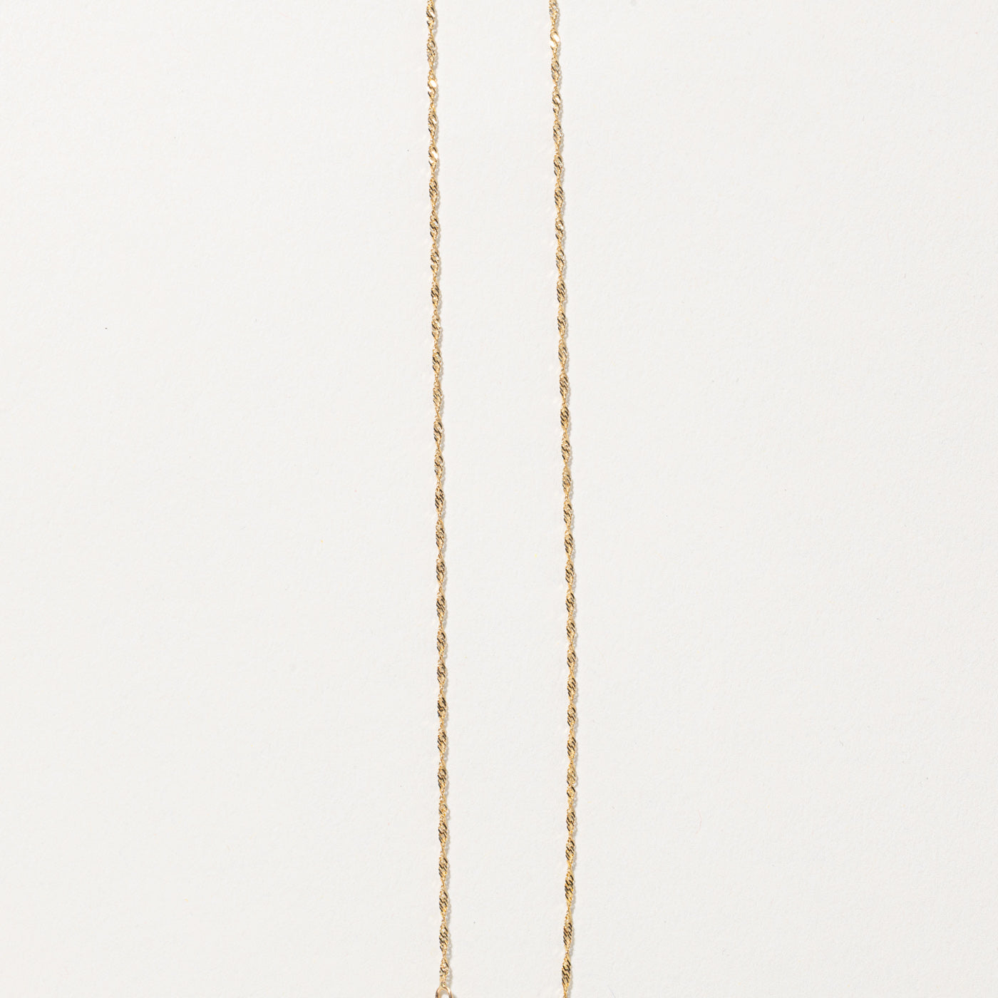 10k Ruby & Diamond Halo Pendant Necklace | 0.45ctw, 0.00ctw | 18"