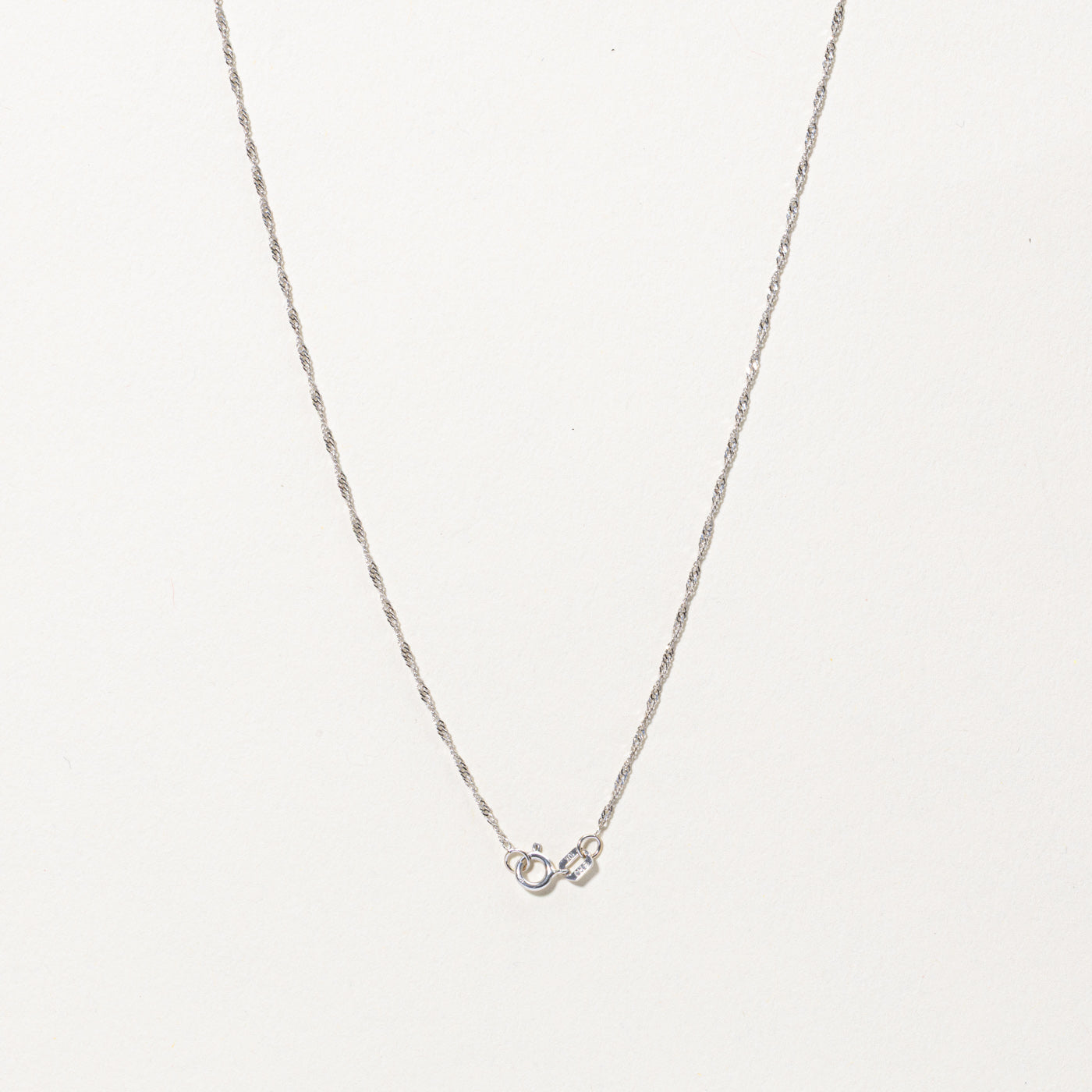 10k Aquamarine & Diamond Drop Pendant Necklace | 0.80ct, 0.02ctw | 17"