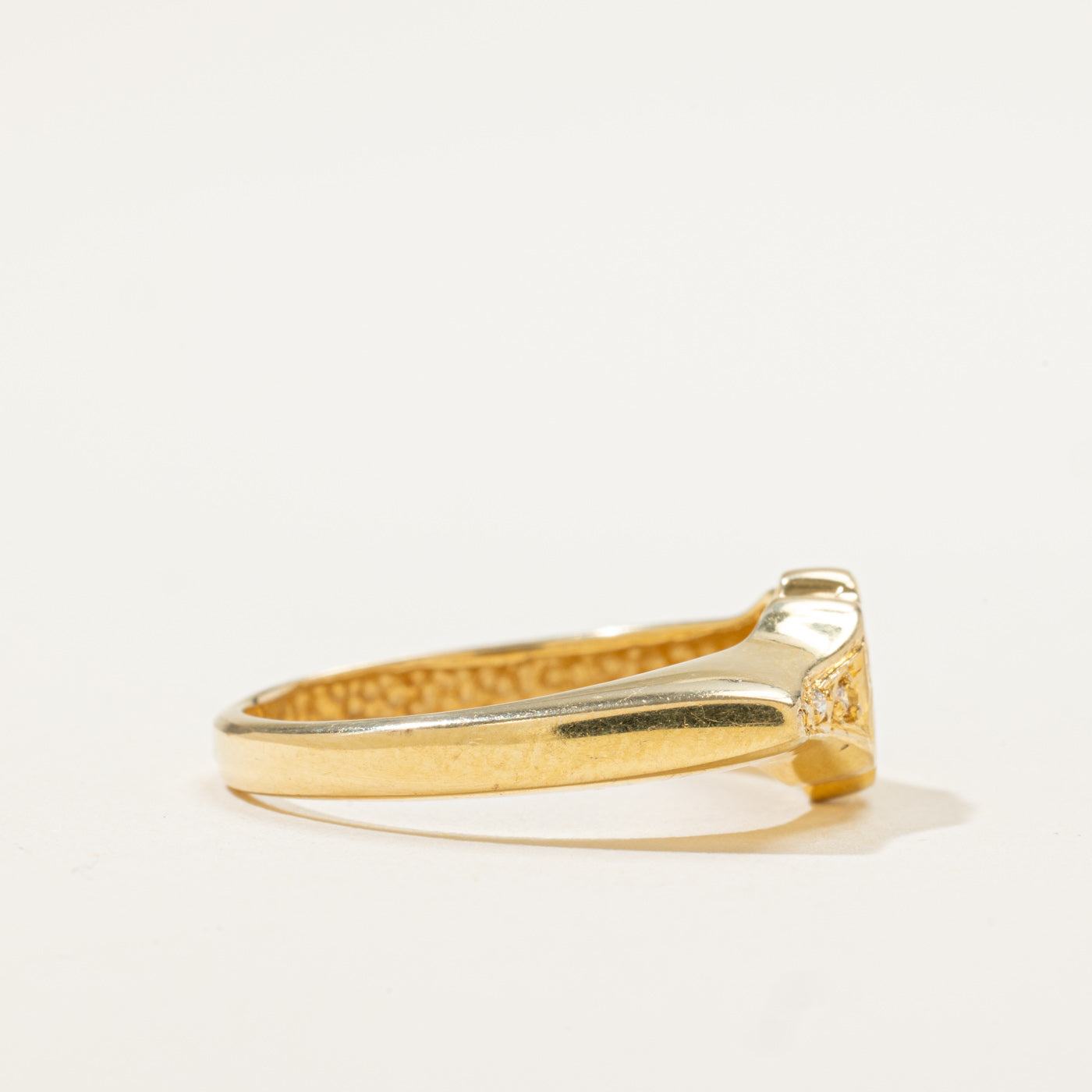 18k Citrine & Diamond Floral Cluster Ring | 0.28ctw, 0.03ctw | SZ 8.25