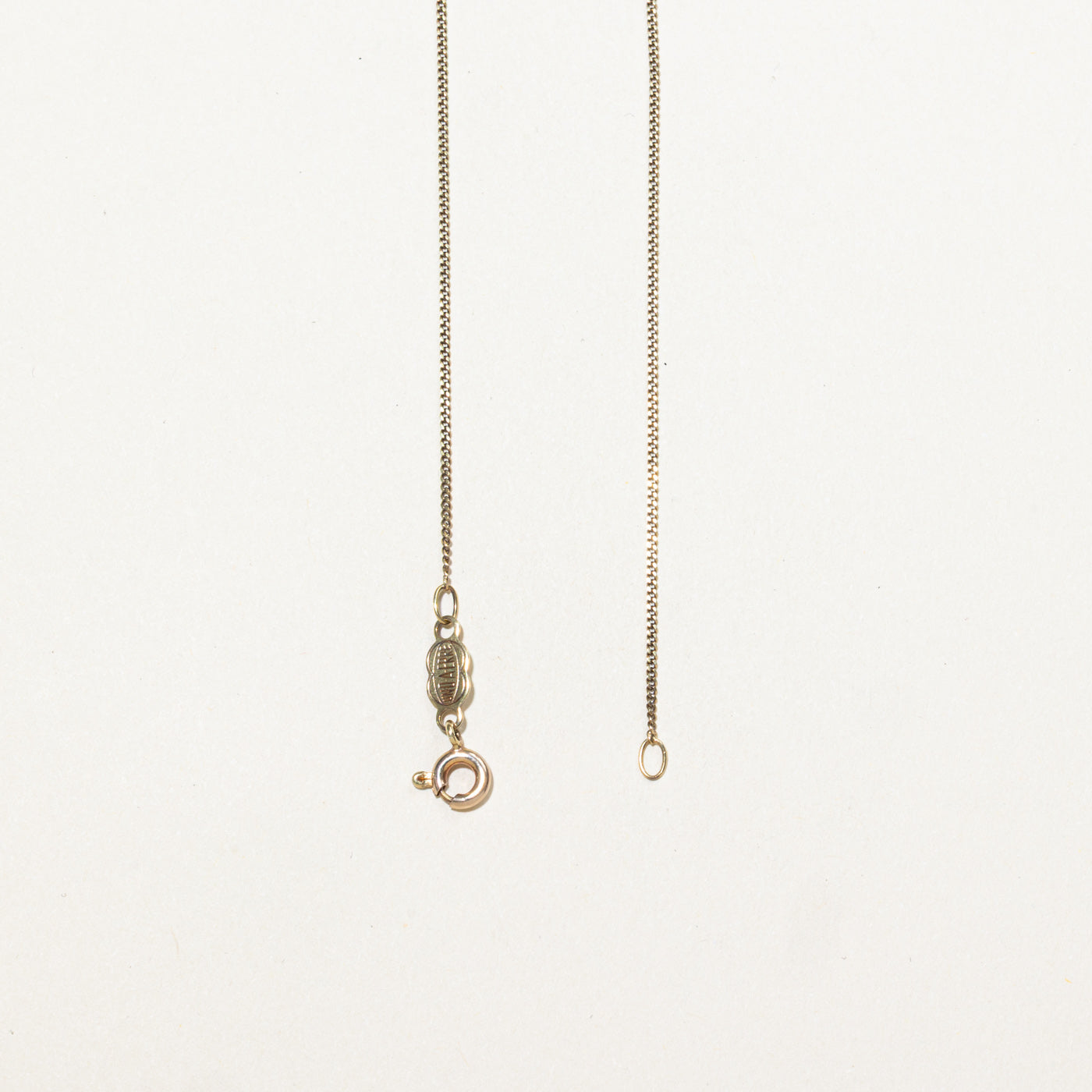 14K Diamond Geometric Tag Pendant Necklace | 15"