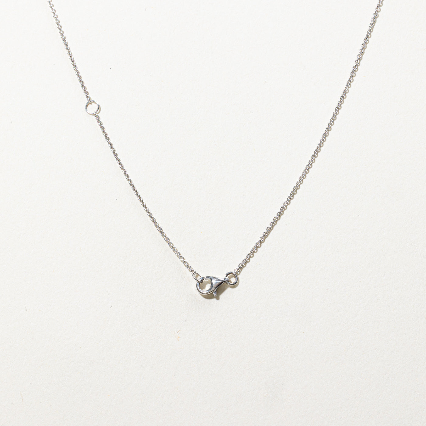 Collier pendentif fleur en diamant 14 carats | 51 cm