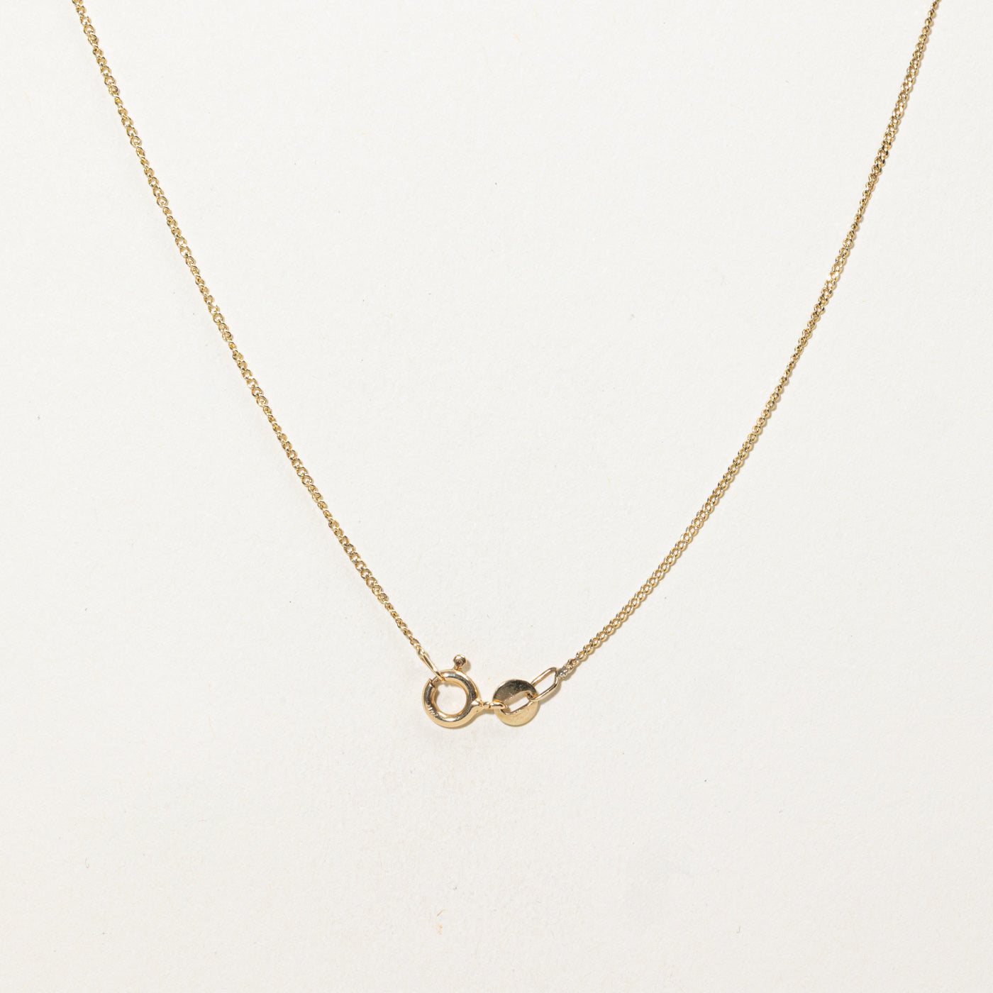 14K Diamond Geometric Drop Pendant Necklace | 15"
