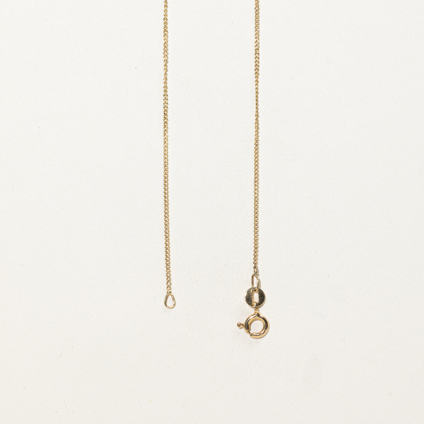 14K Diamond Geometric Drop Pendant Necklace | 15"