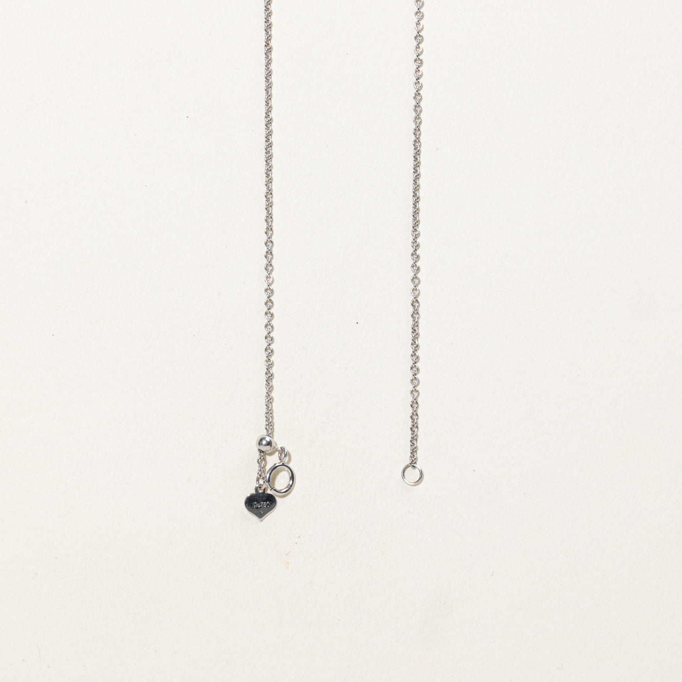 18K Bezel Set Diamond Satellite Necklace | 16.5"