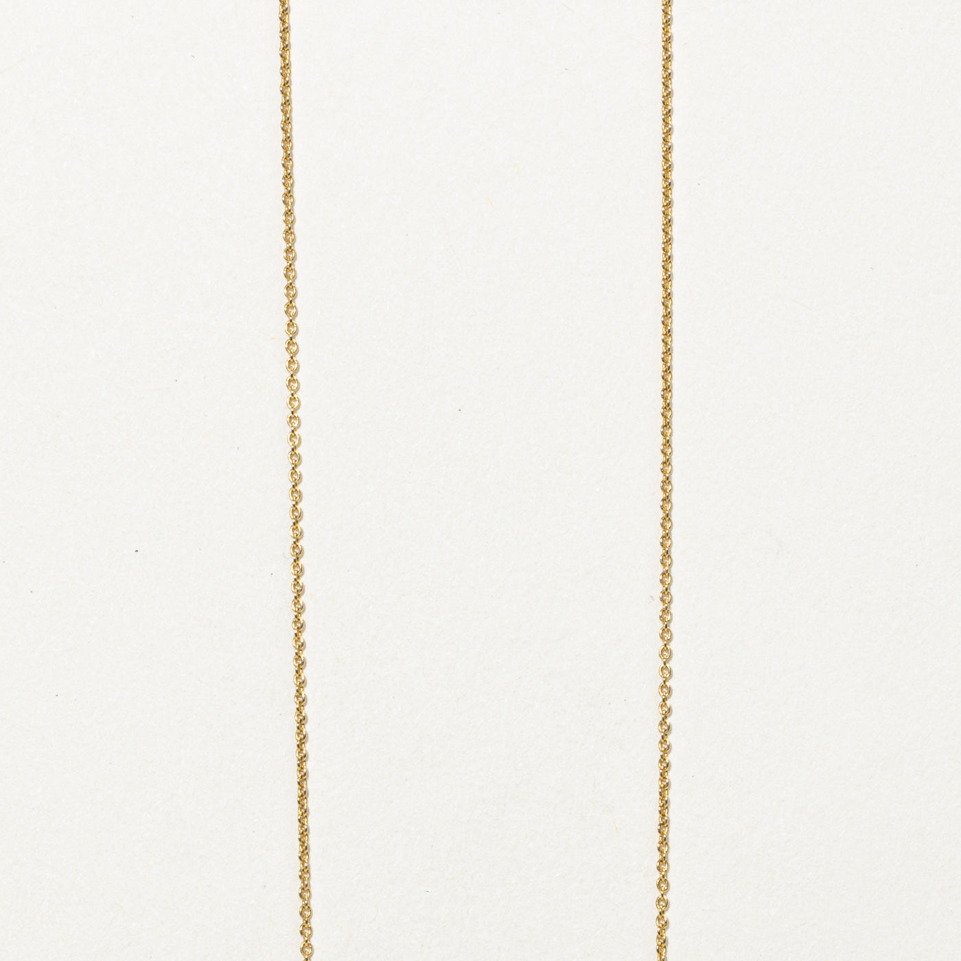 Collier pendentif géométrique en or 14 carats et diamants | 40,6 cm