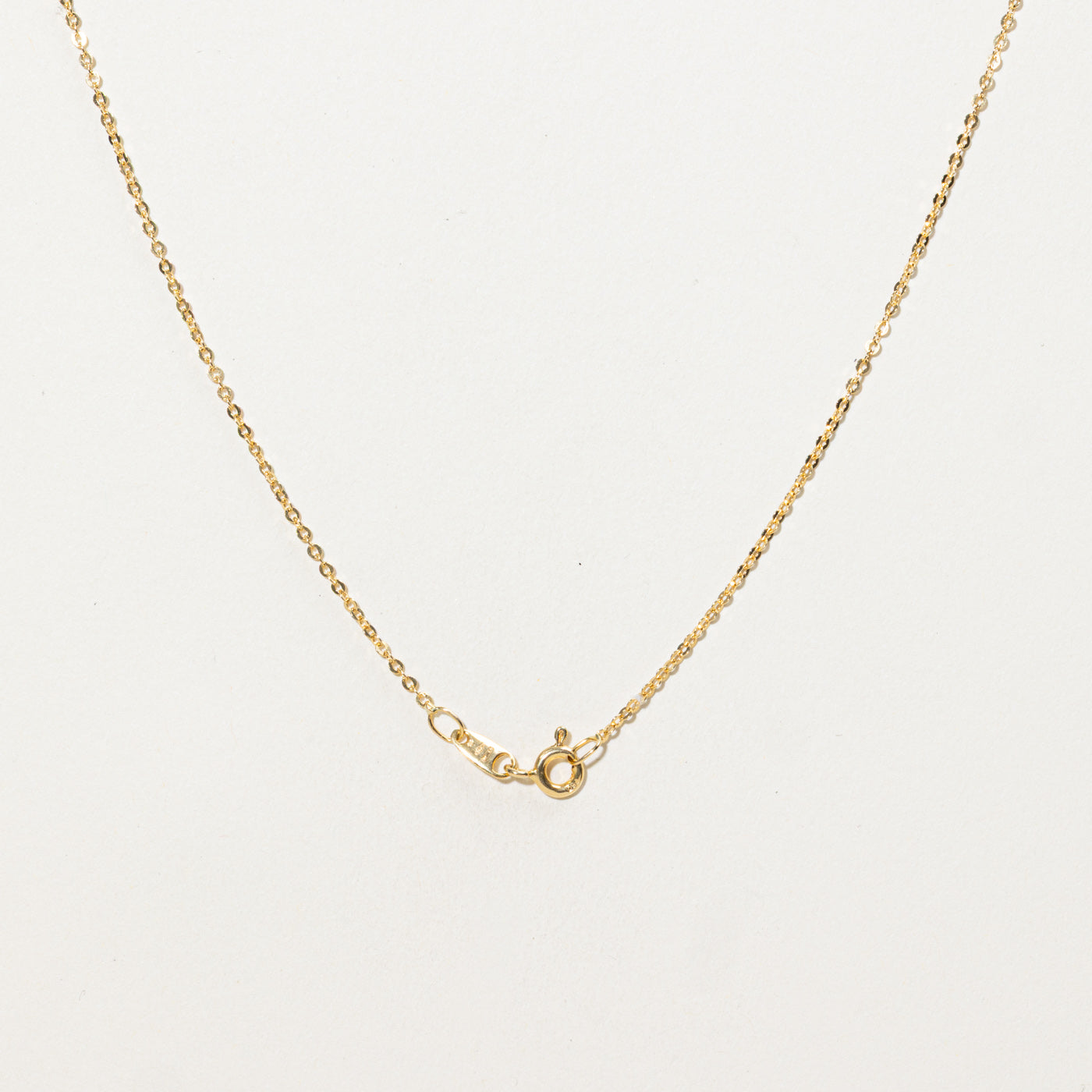 Collier satellite en or 18 carats serti clos de diamants, style italien | 43 cm