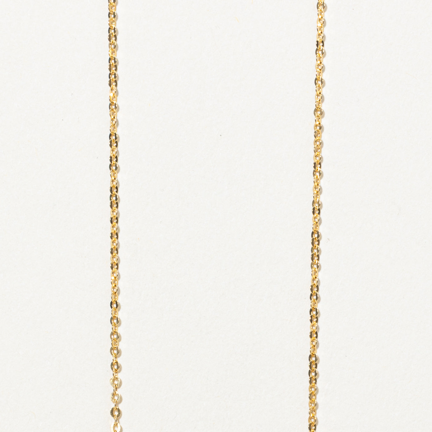 Collier satellite en or 18 carats serti clos de diamants, style italien | 43 cm