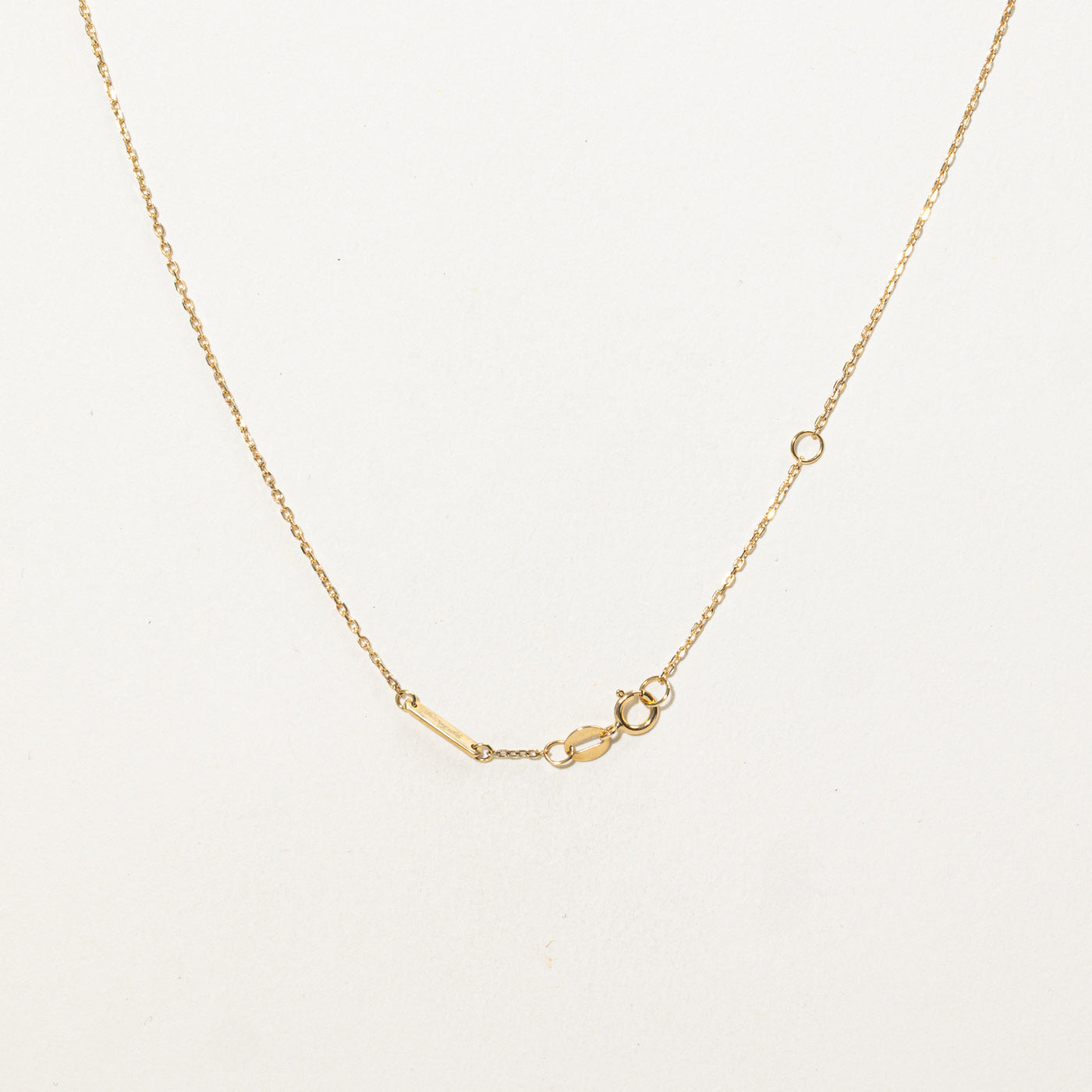 Collier pendentif infini en diamant 18 carats | 45,7 cm