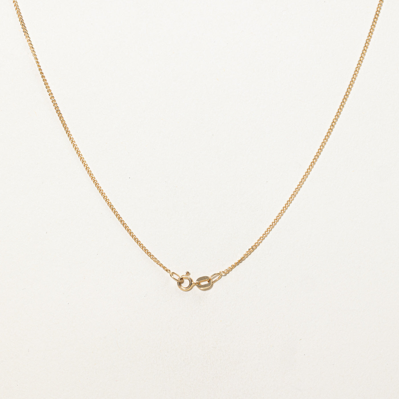 Collier pendentif nœud en or 14 carats et diamants | 35,5 cm