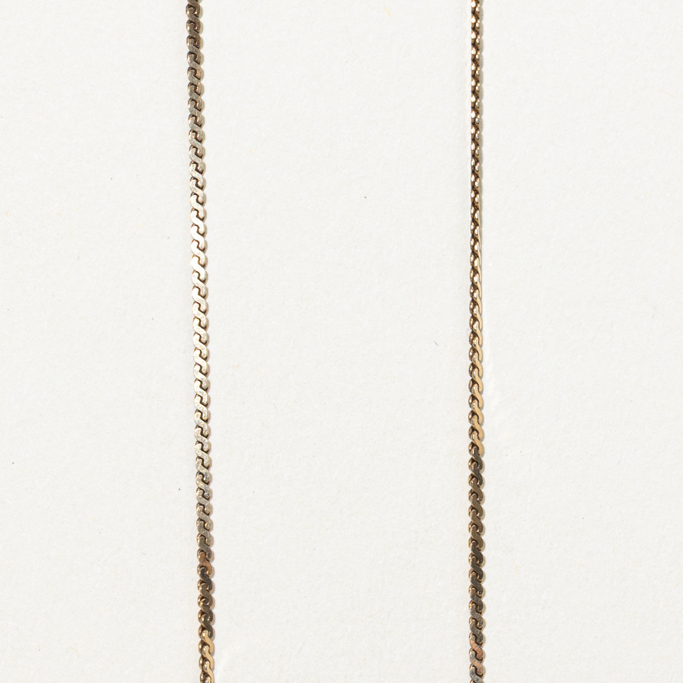 10K Diamond Wave Necklace | 18"