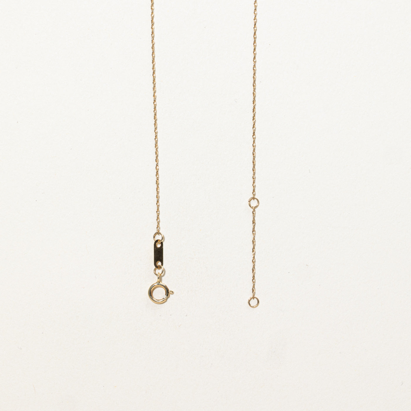 10K Diamond "XO" Pendant Necklace | 17"