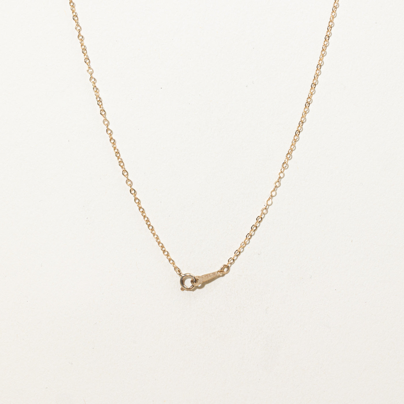 10K Diamond Flower Satellite Pendant Necklace | 15"