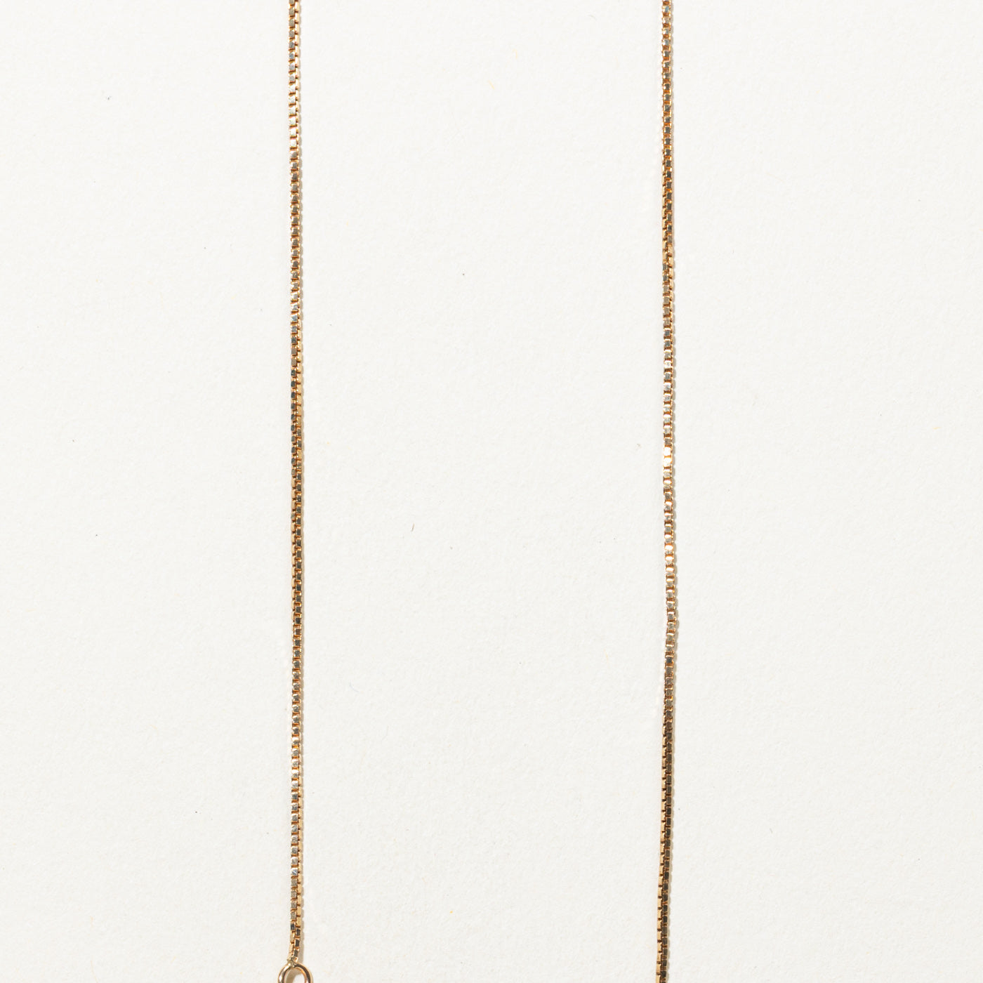 10K Solitaire Diamond Pendant Necklace | 18"