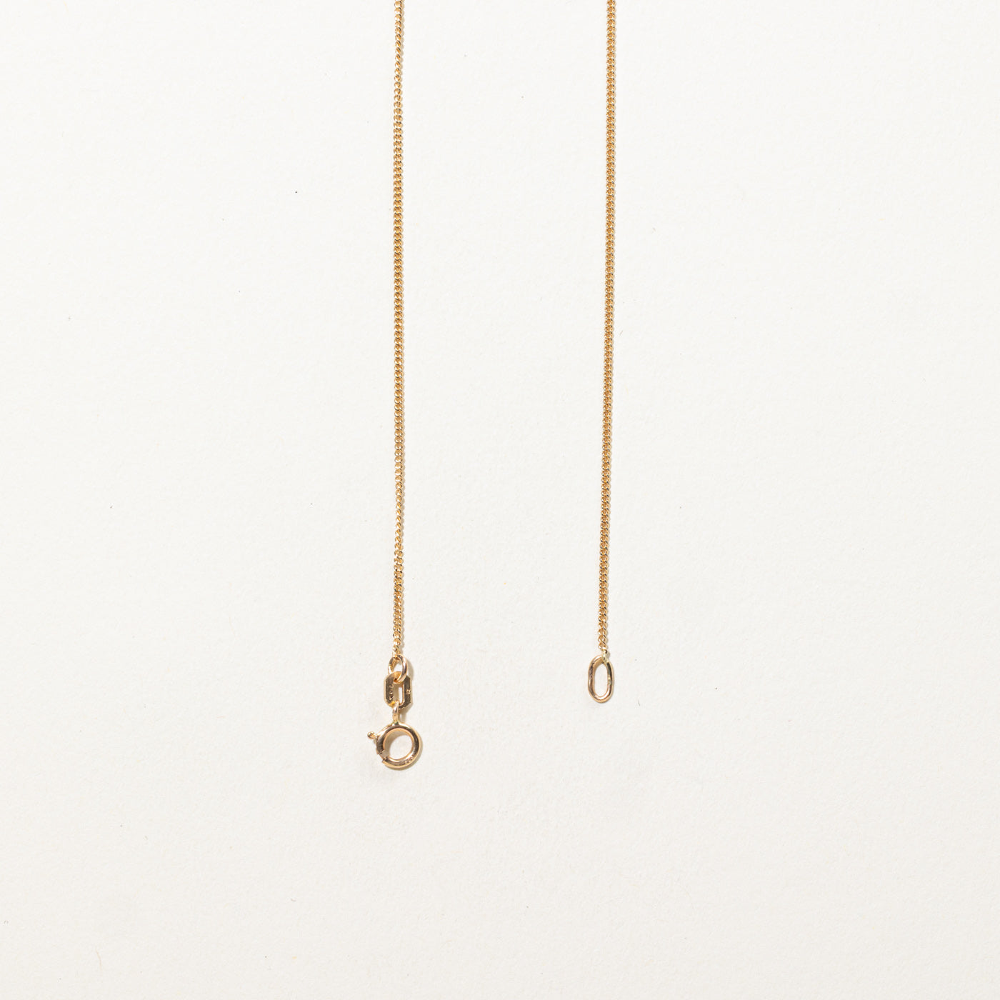 14k Yellow Gold Curb Link Chain | 18"