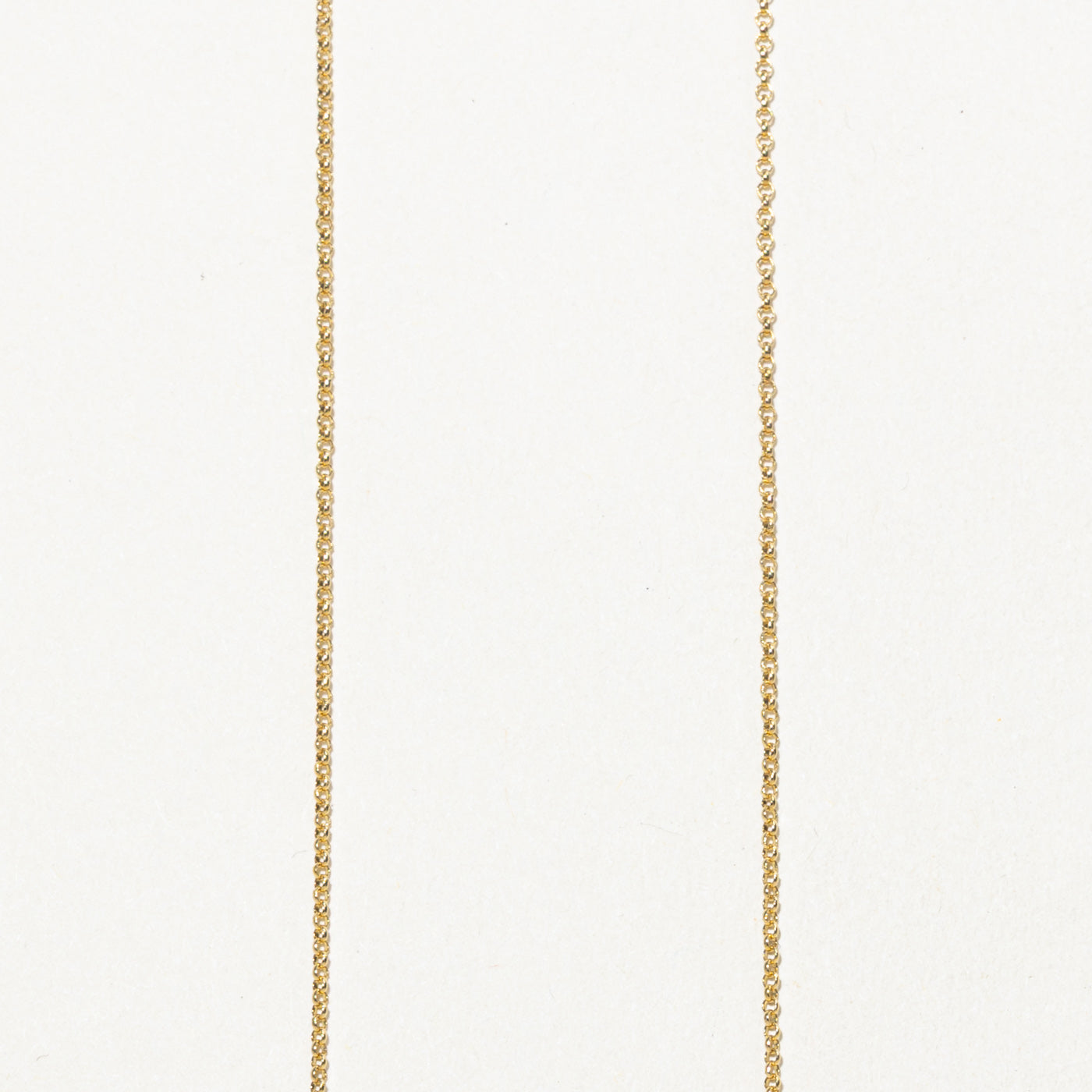 14K Single Diamond Bar Pendant Necklace | 17"