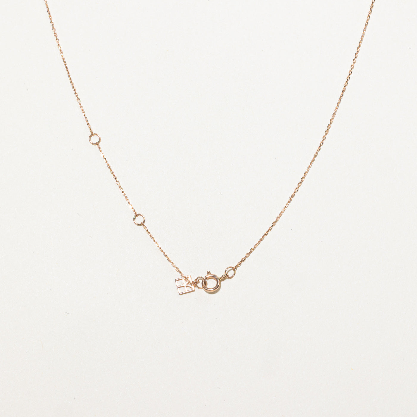 10K Rose Gold Diamond Clover Pendant Necklace | 18"