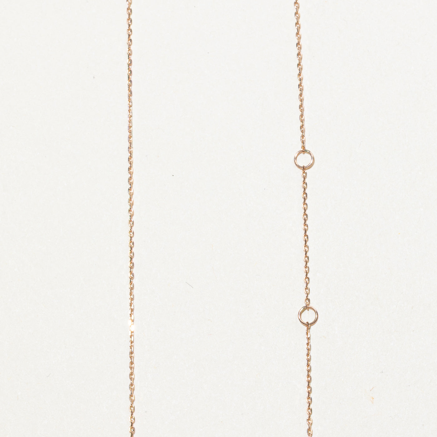 10K Rose Gold Diamond Clover Pendant Necklace | 18"