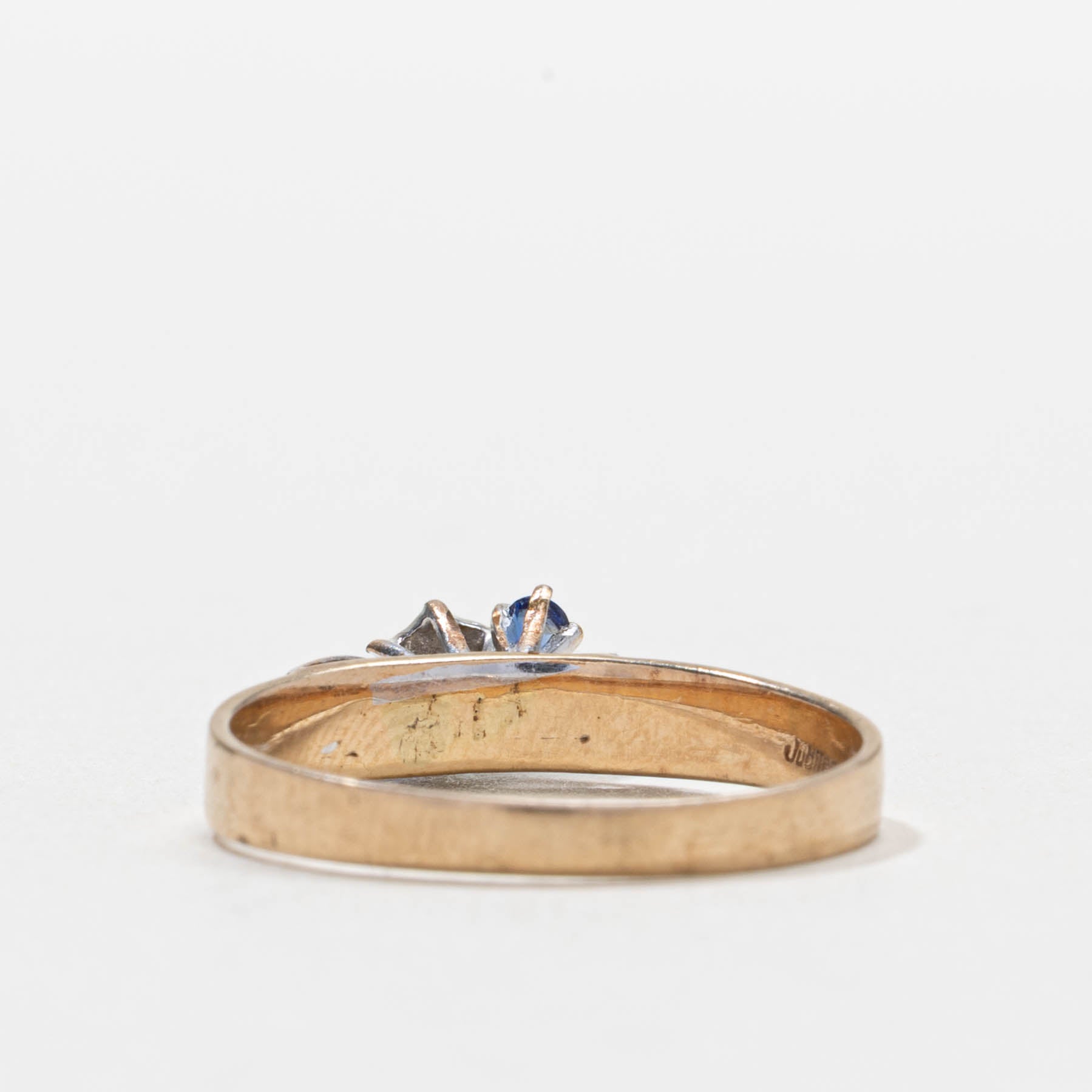 9k Sapphire & Diamond Cluster Ring | SZ 7.5