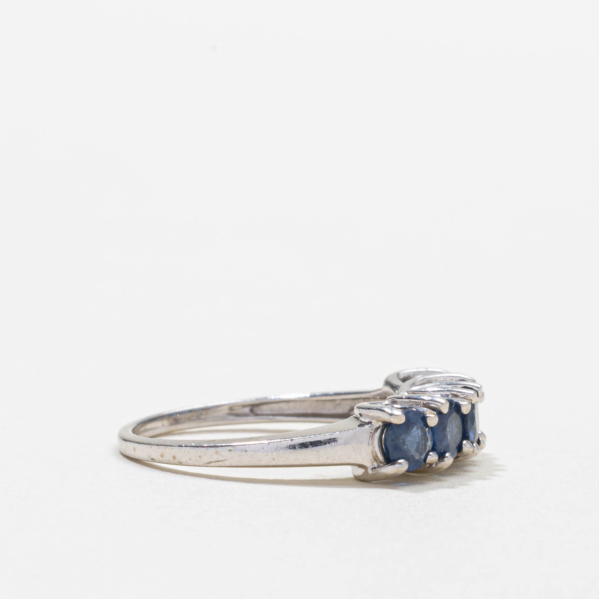 10k Five Stone Sapphire Band | 1.25ctw | SZ 5